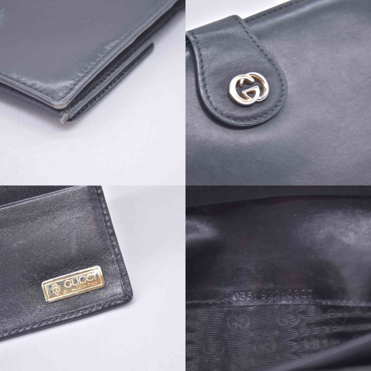 $540 Gucci Miss GG Continental Wallet Black 10020979