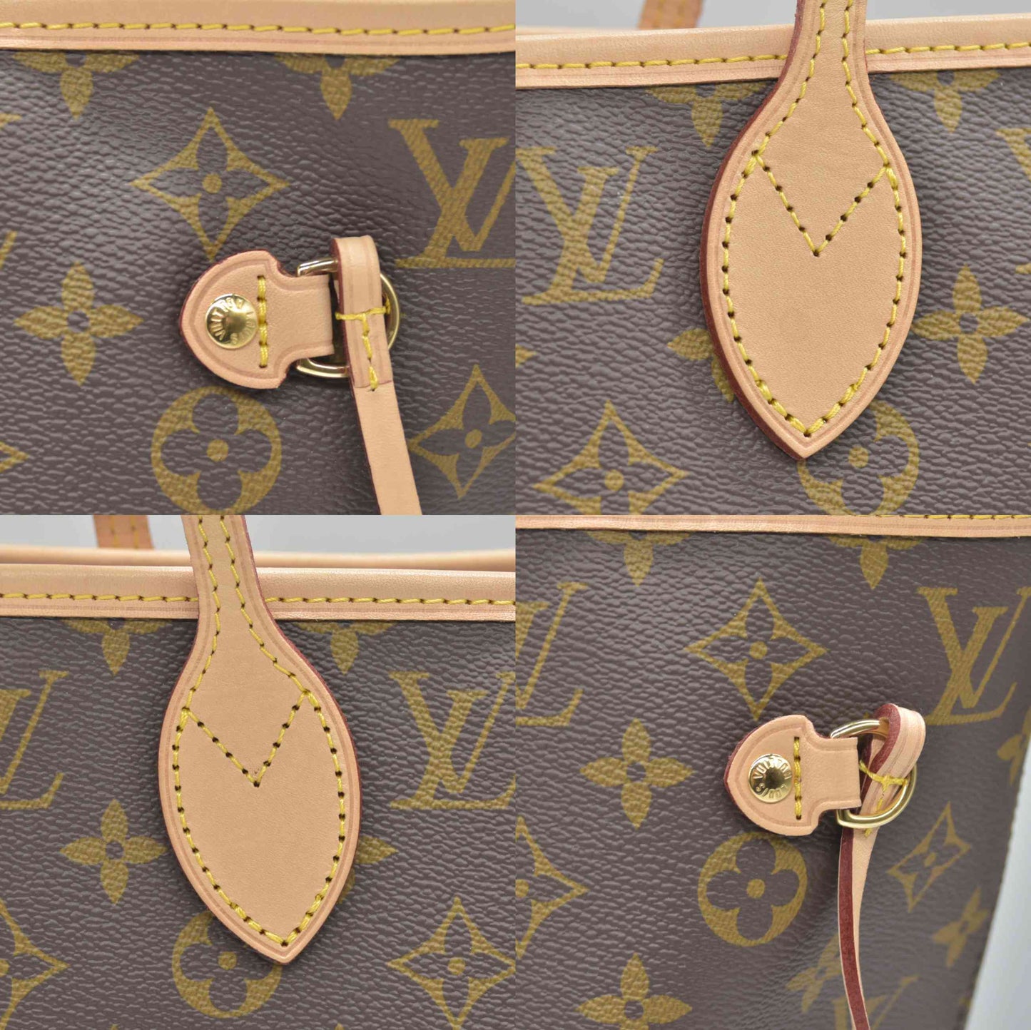 LV Monogram Neverfull Bandouliere Inside Out MM