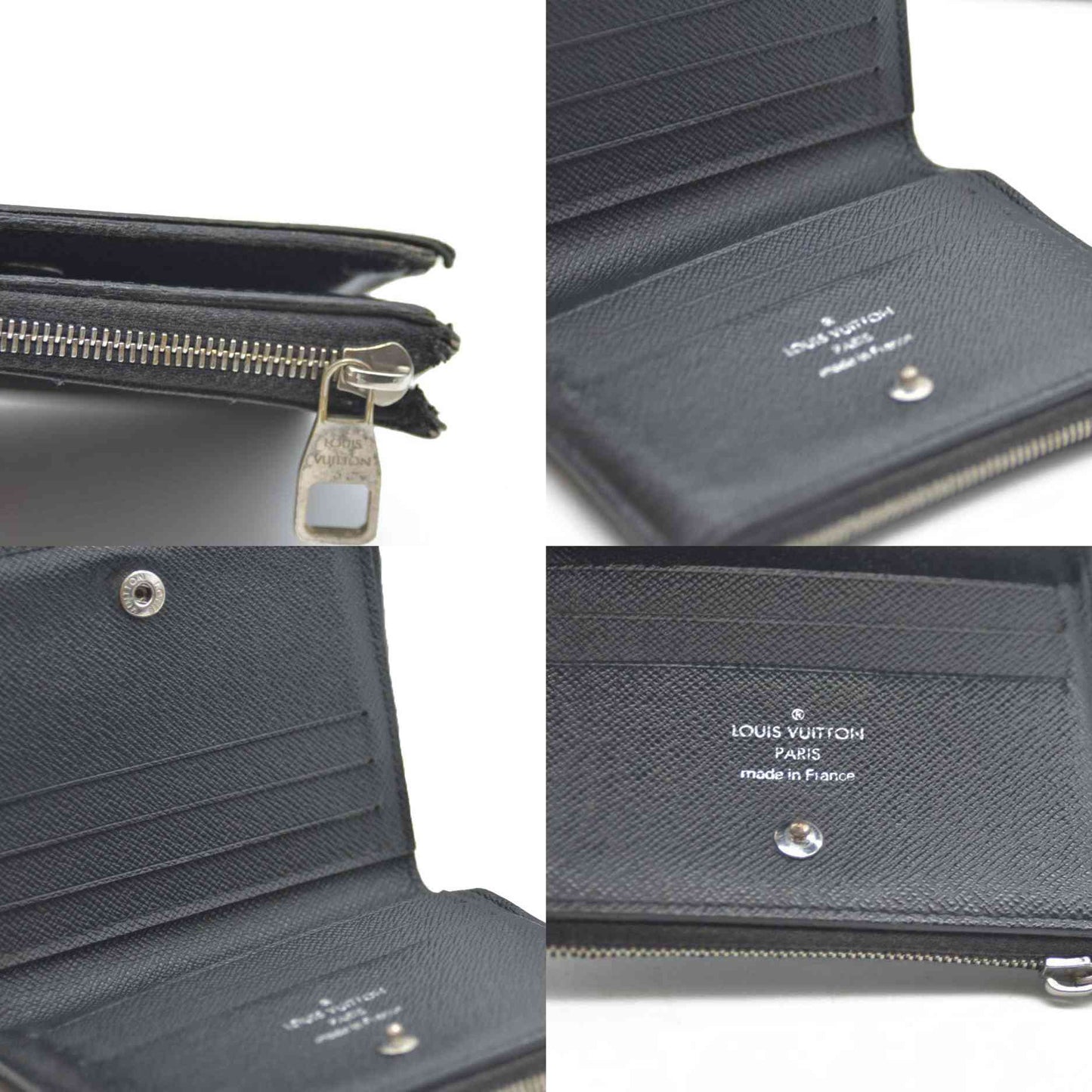 Louis Vuitton Damier Graphite Portefeuille Smart Bifold Wallet Black TS1167