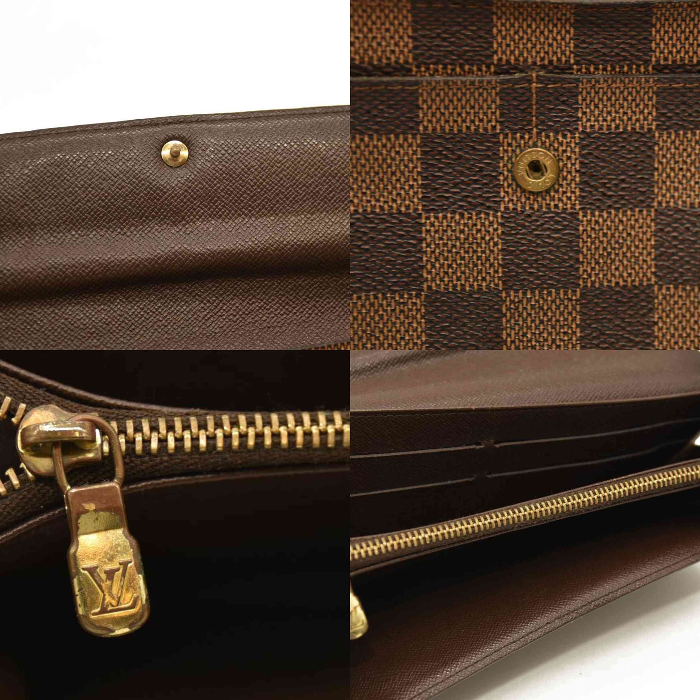 Louis Vuitton  Damier Ebene Sarah Wallet CA0024