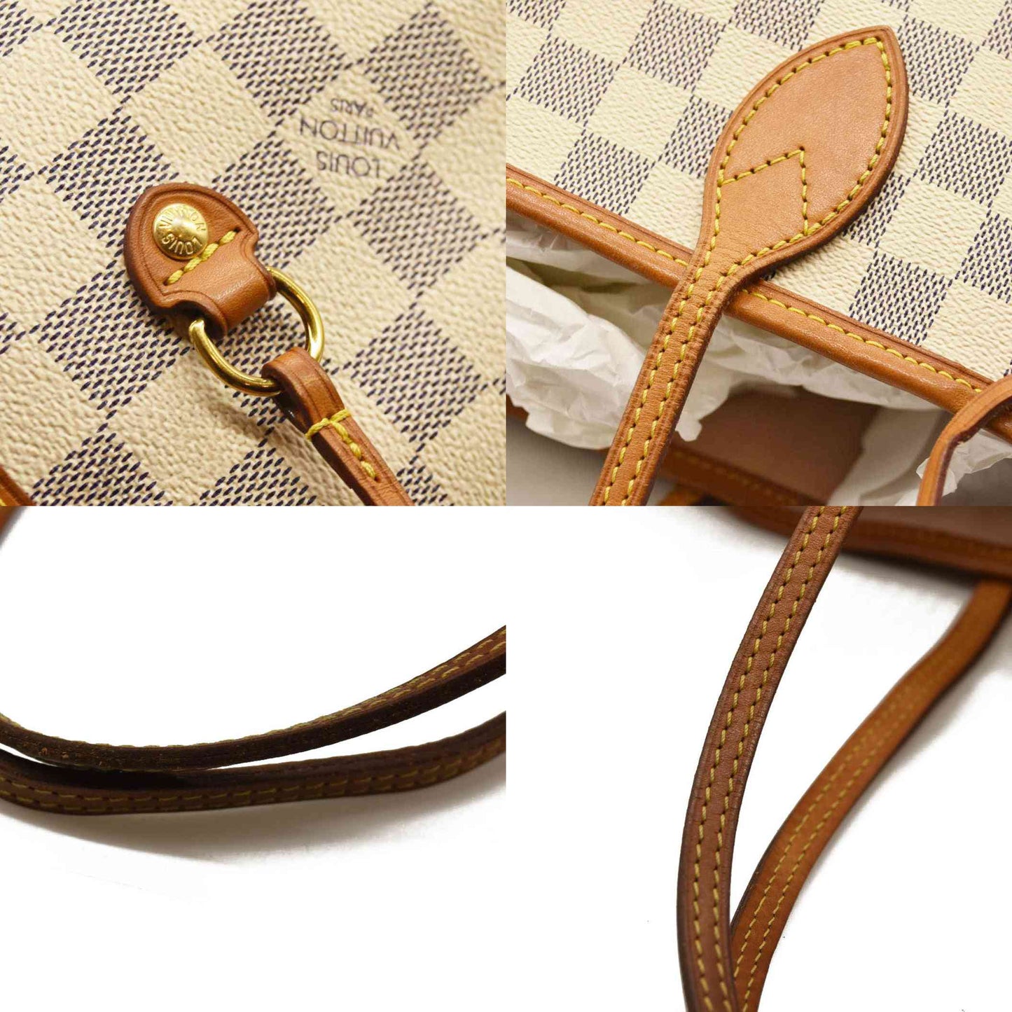 LOUIS VUITTON  Damier Azur Neverfull MM FL3166