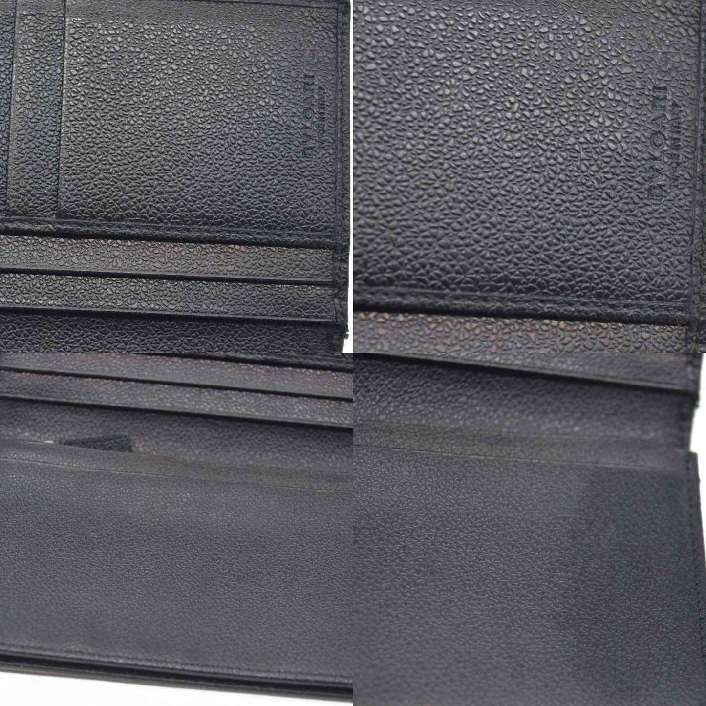 $780  BVLGARI Millerige PVC Leather Long Bifold Wallet Silver
