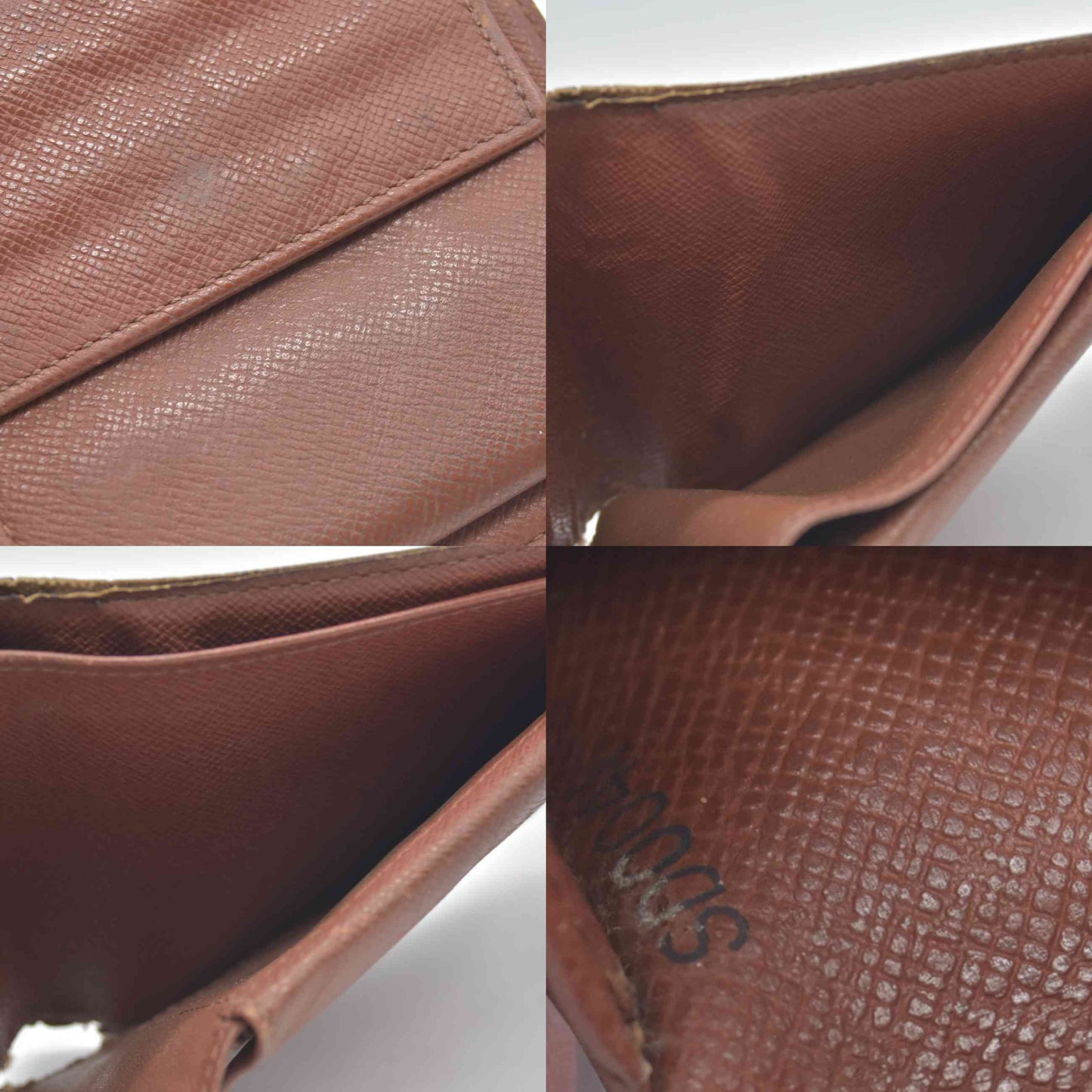 $515 2001 Louis Vuitton Monogram Marco Wallet SD0041