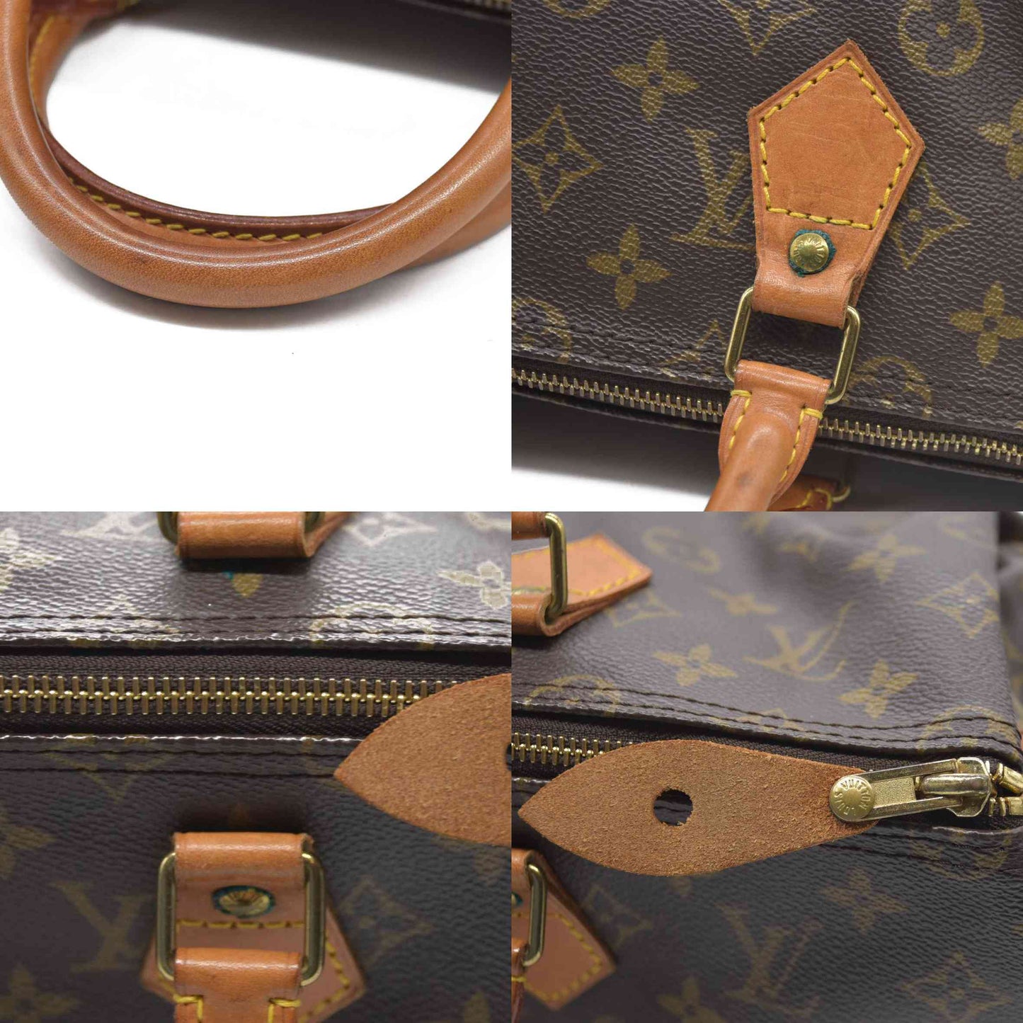 Louis Vuitton LV Hand Bag Speedy 35 Brown Monogram VI0972