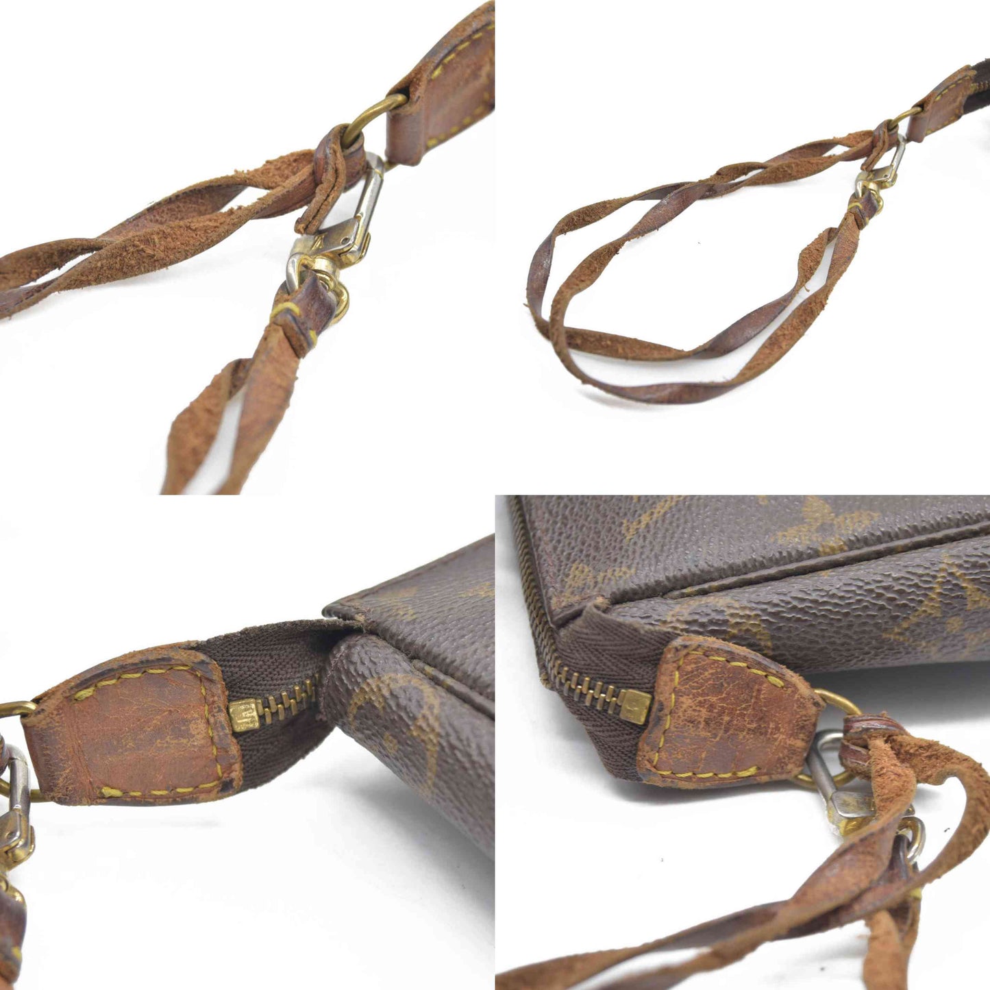 $1660 Louis Vuitton Monogram Pochette Accessories Pouch Bag  AR1907