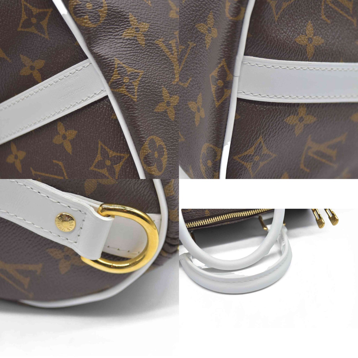 Louis Vuitton  Monogram LV Match Speedy Bandouliere 25 White