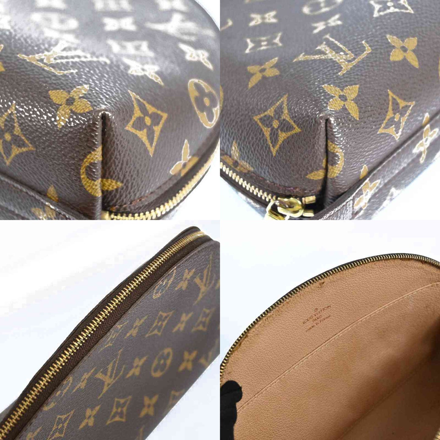 Louis Vuitton  Monogram Trousse Demi Ronde