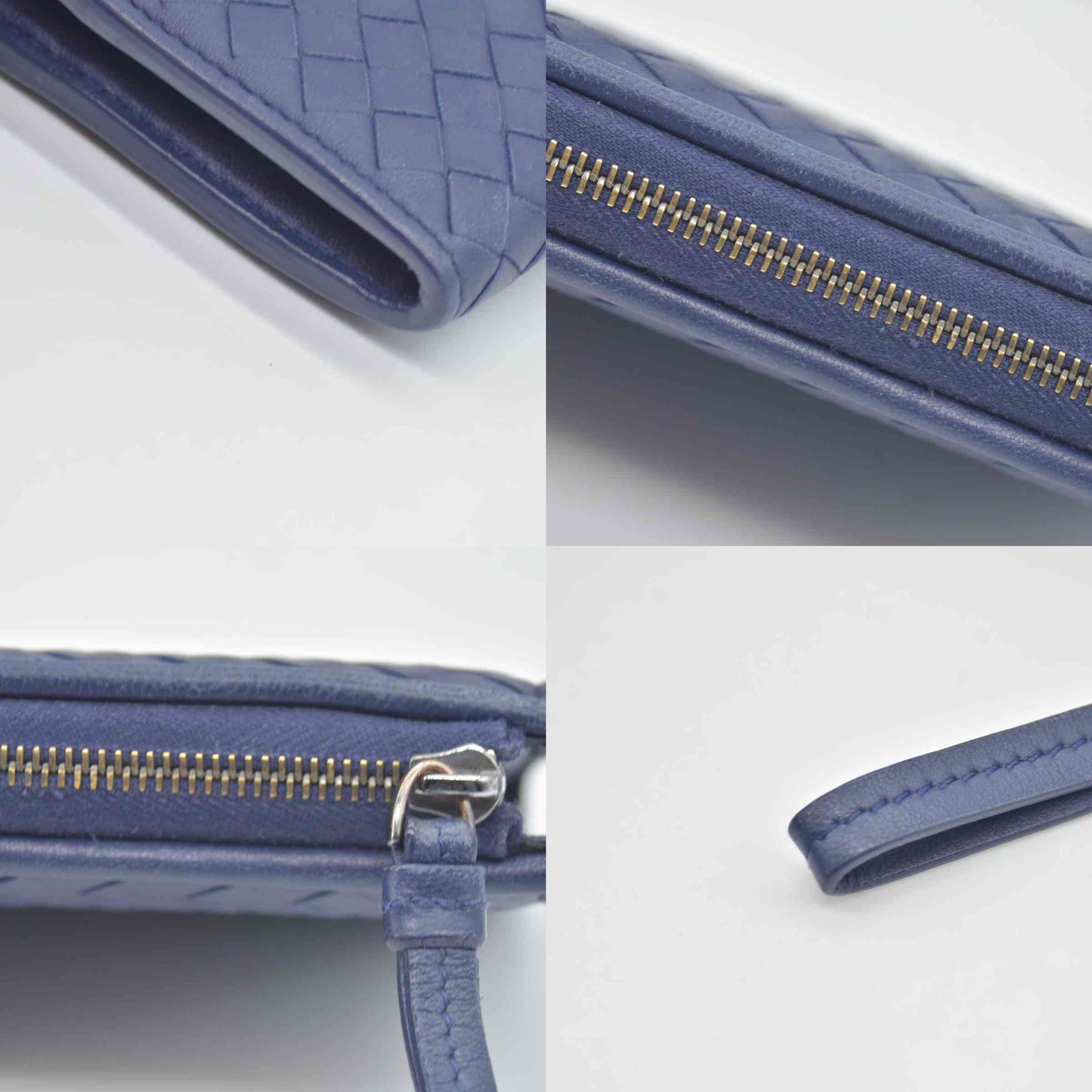 $1050 Bottega Veneta L Shaped Wristlet Intrecciato Long Wallet CONSIGNMENT