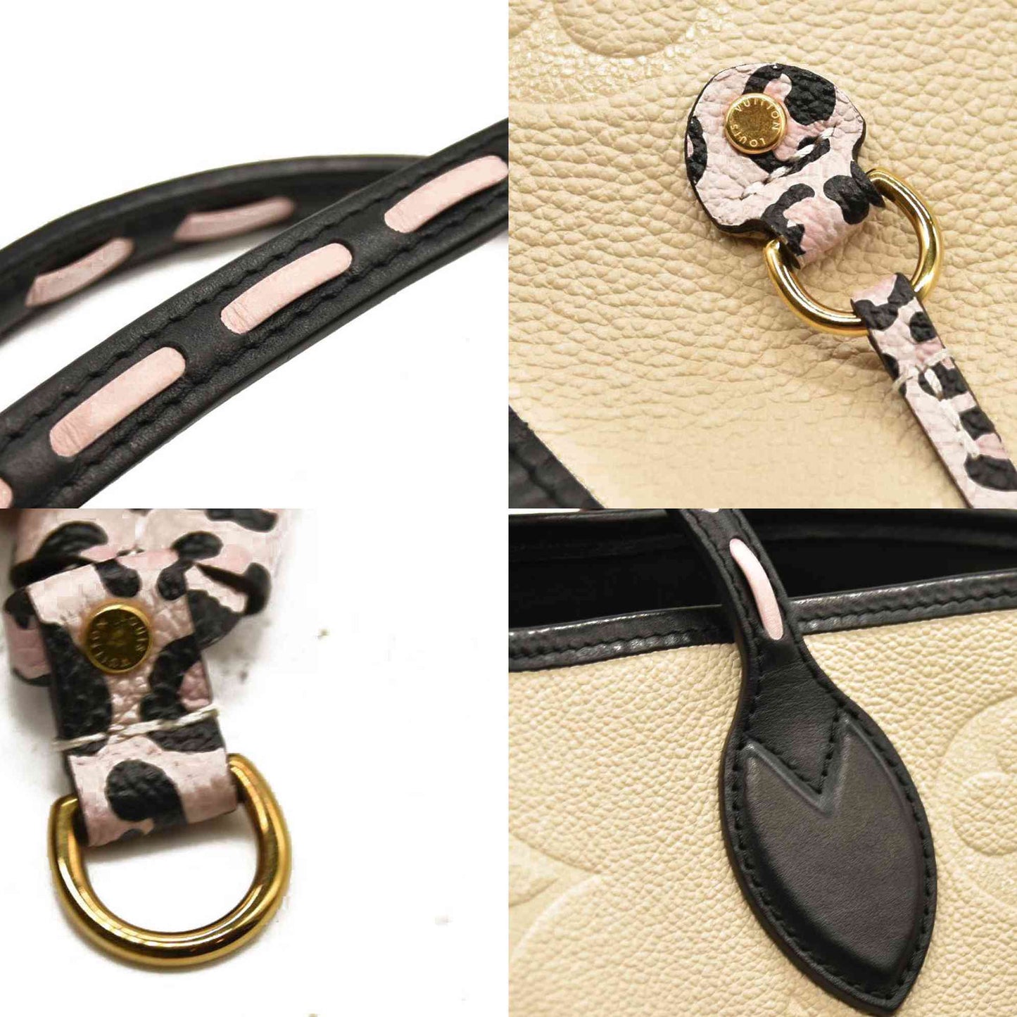 Louis Vuitton  Empreinte Monogram Giant Wild At Heart Neverfull MM Creme