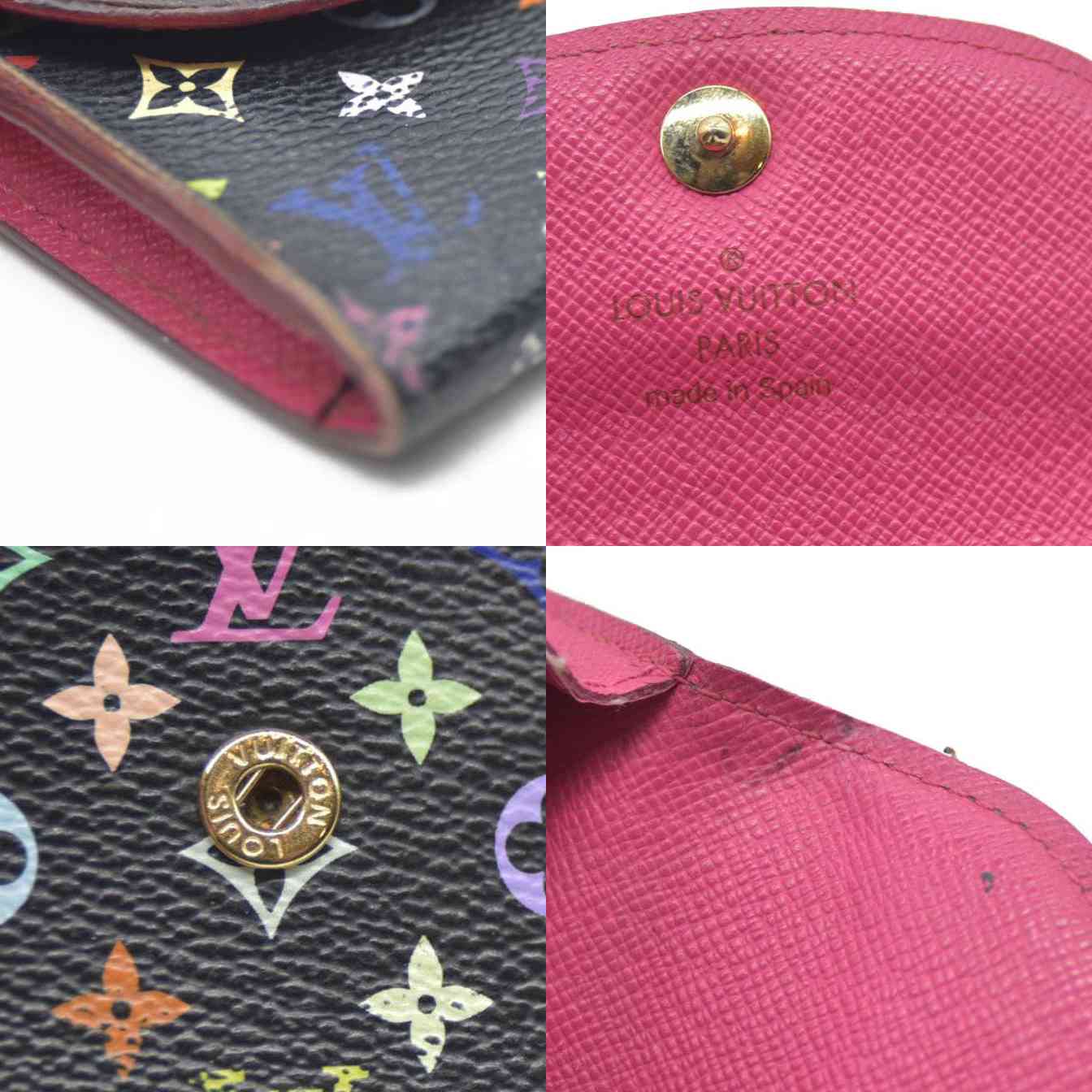 AUCTION $650 Louis Vuitton Monogram Muakami Enveloppe Cartes De Visite Card Case CA2163