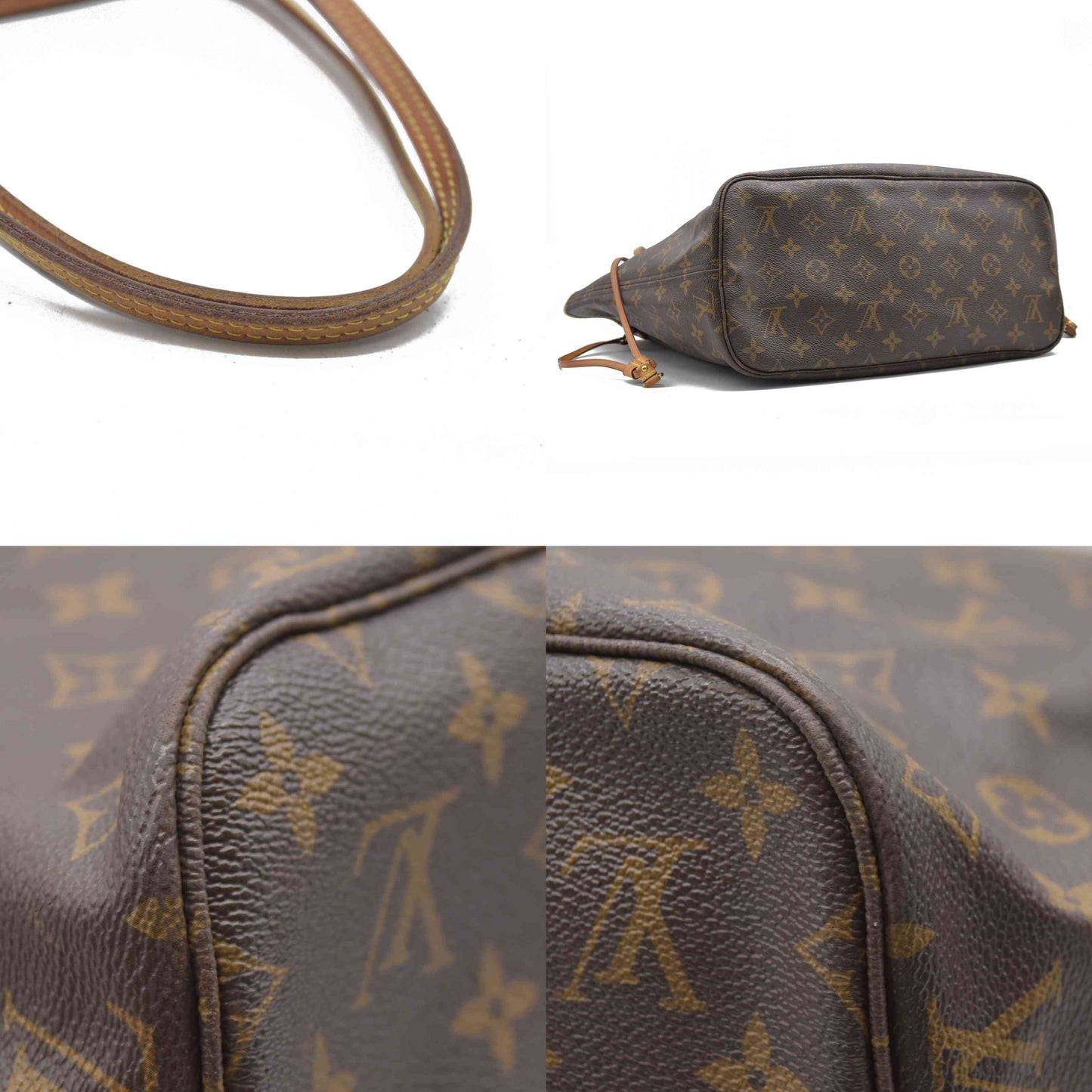 $2170 Louis Vuitton  Monogram Neo Neverfull MM Mimosa TJ4154