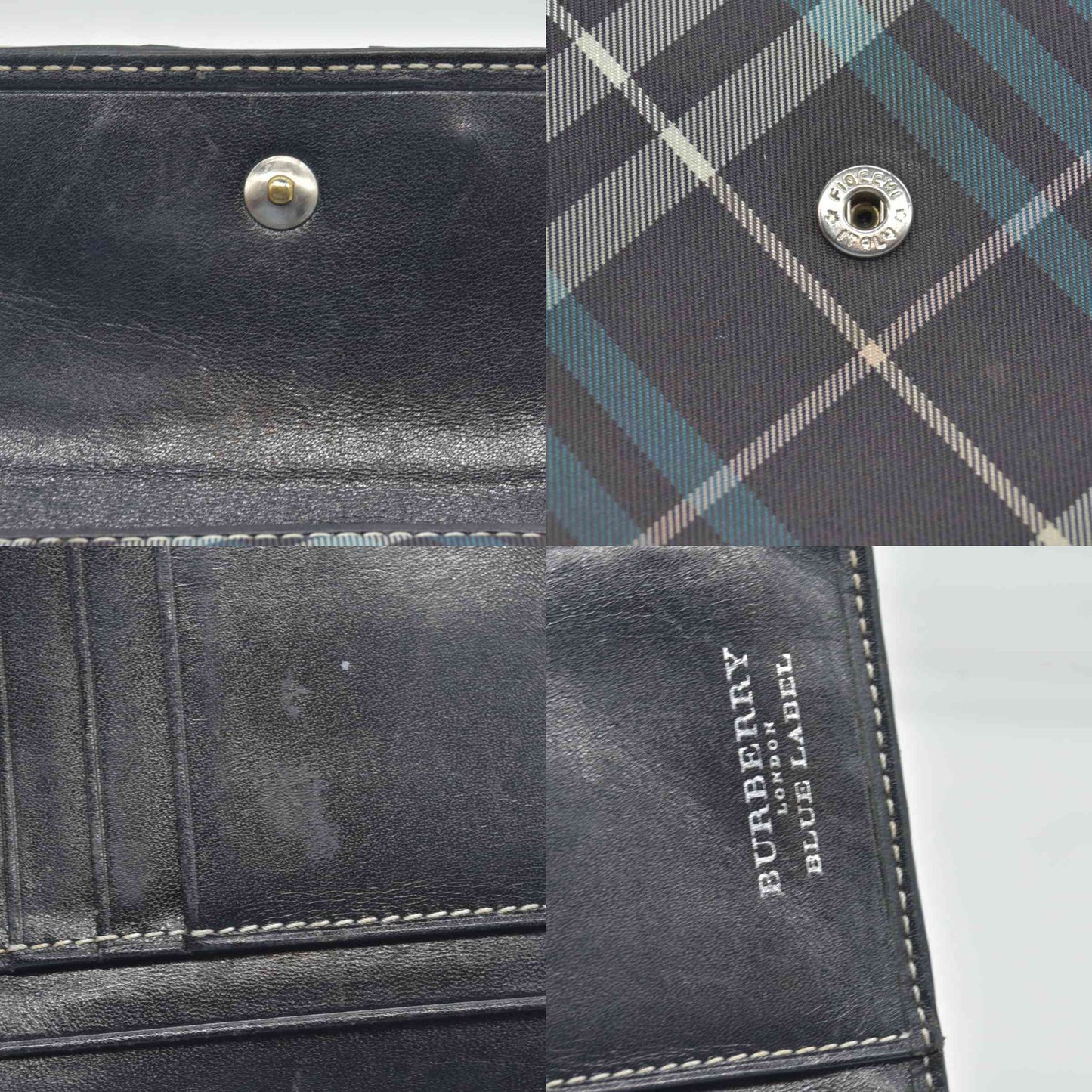 $350 Burberry Blue Label Canvas Printed Wallet CONSIGNMENT