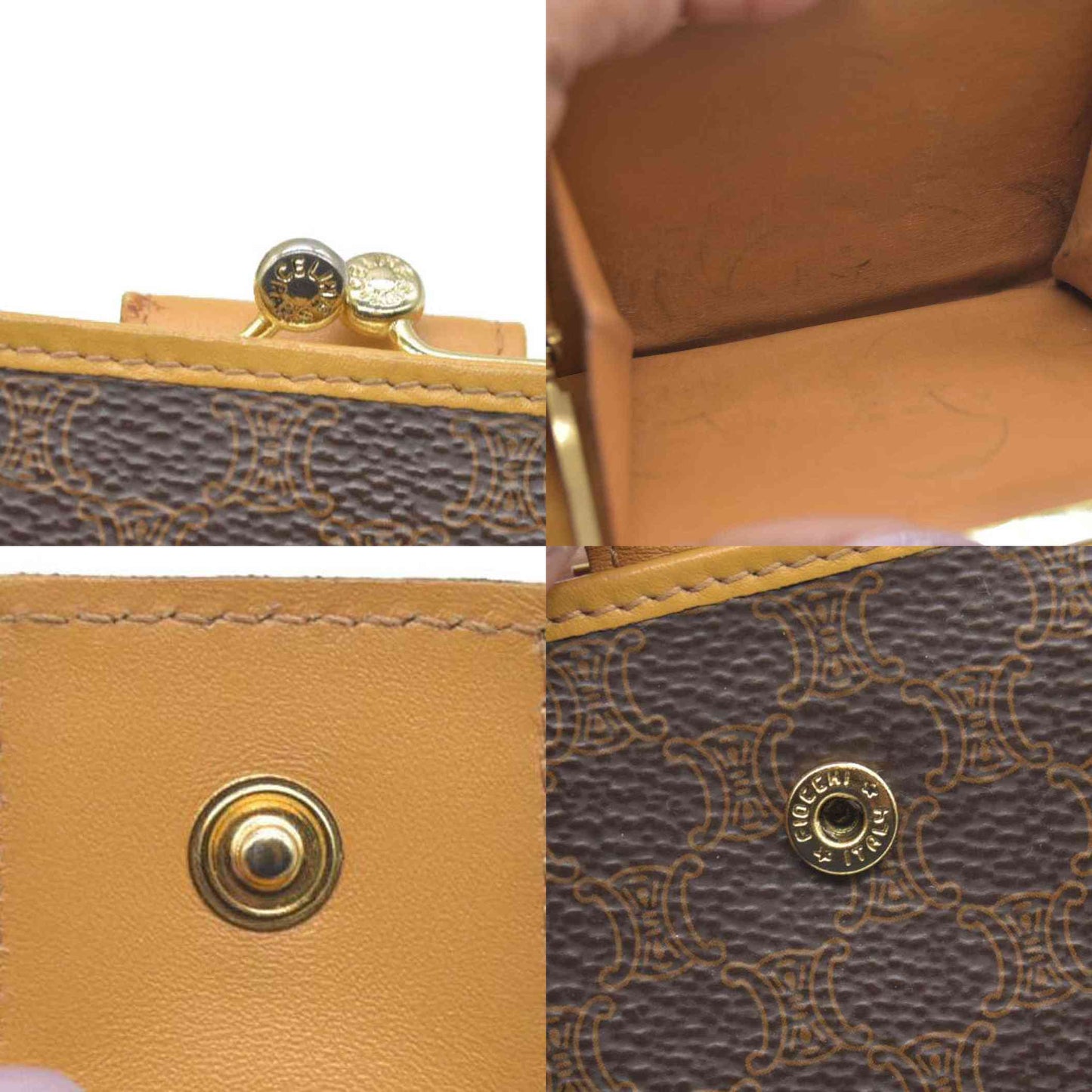 Celine Vintage Macadam Compact Wallet