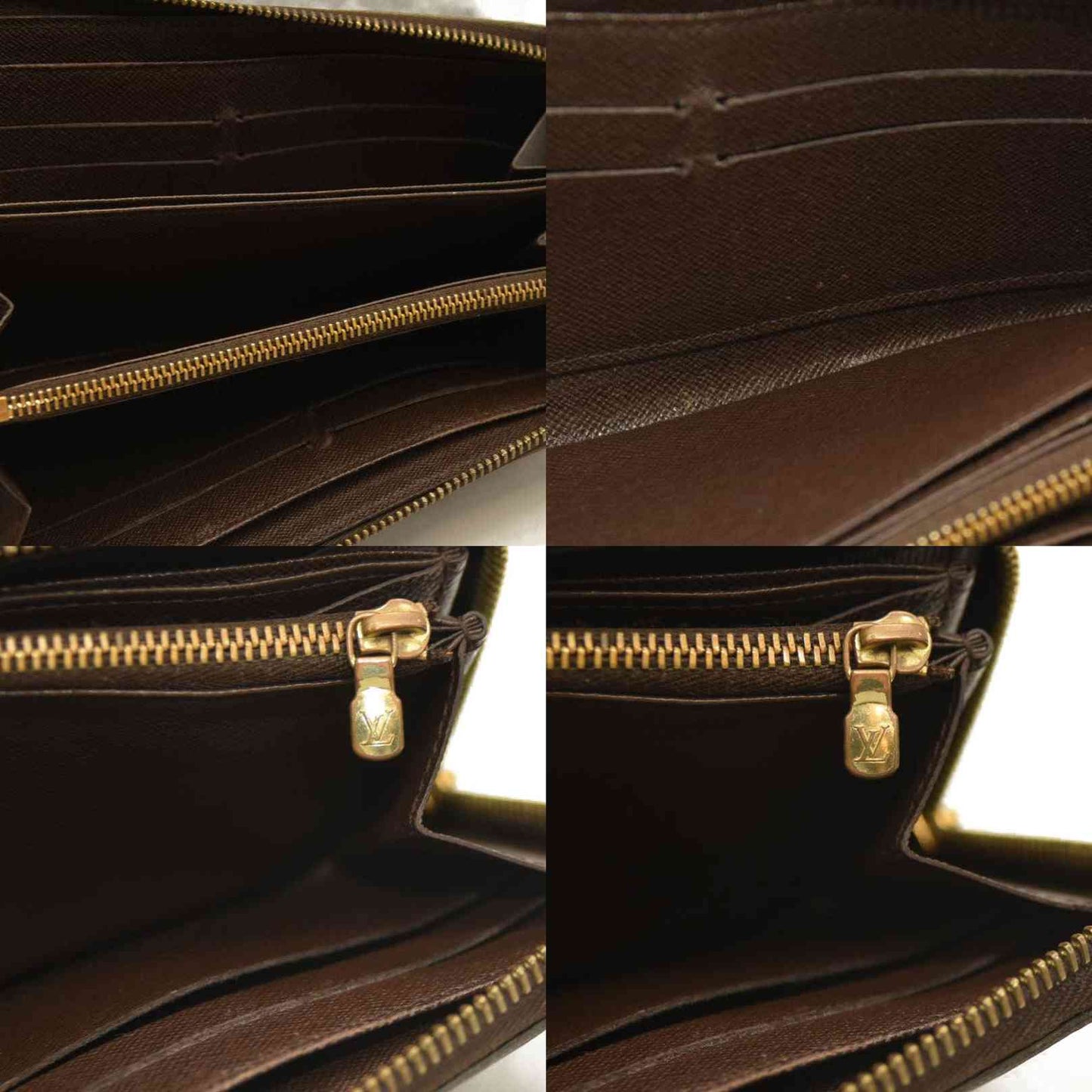 Louis Vuitton  Damier Ebene Zippy Wallet CA3049