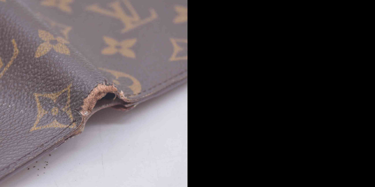 $560 1996 Louis Vuitton Monogram Portefeiulle Marco Bifold Wallet Brown CA0916