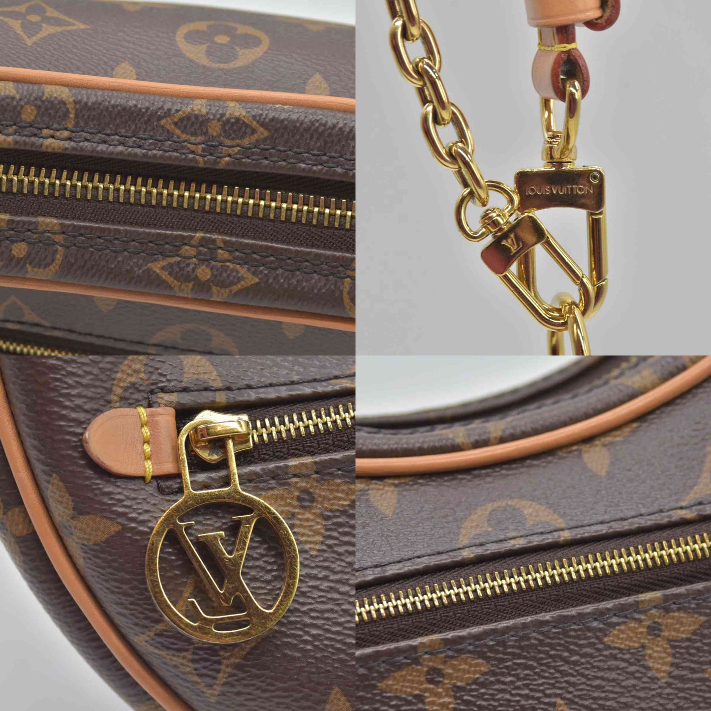 $2540 Louis Vuitton Monogram Loop Crossbody Shoulder Bag Convertible