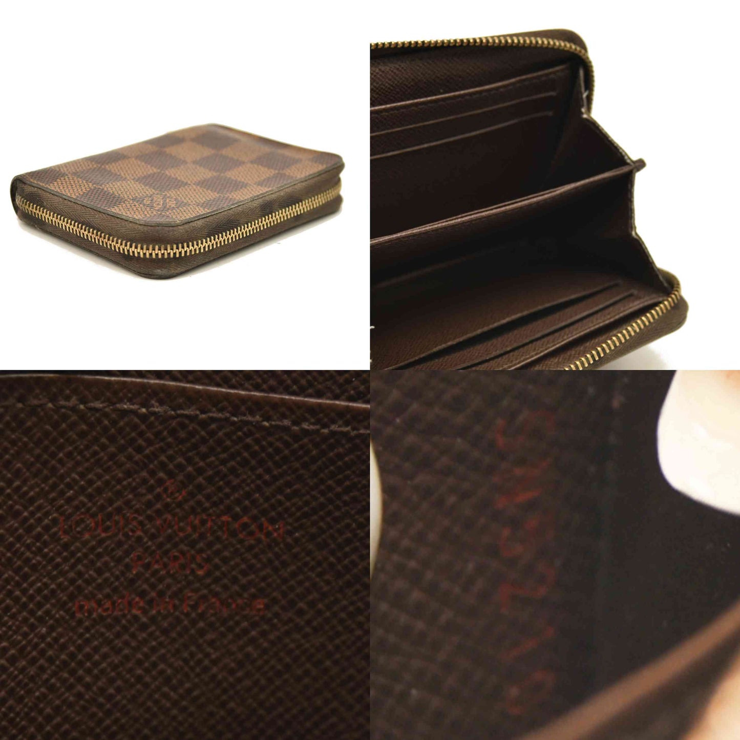 Louis Vuitton  Damier Ebene Zippy Coin Purse SN5210