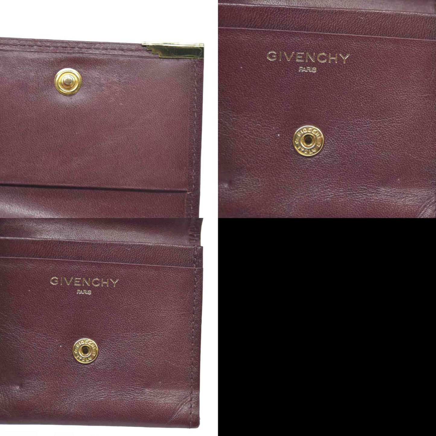 Givenchy Burgundy with Gold Hardware Coin Purse