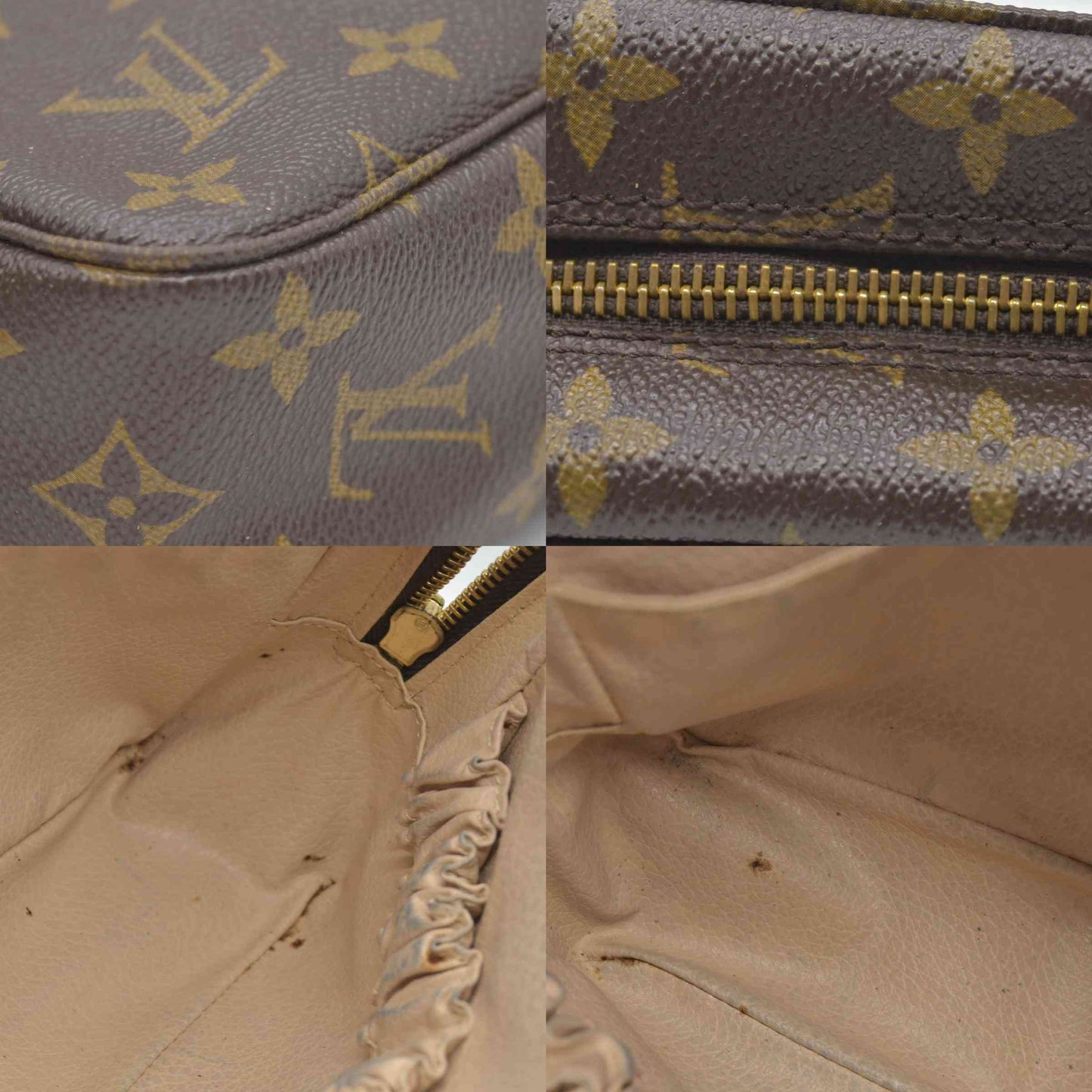 $600 Louis Vuitton Monogram Trousse Toilette 23 Clutch Pouch Bag 884TH