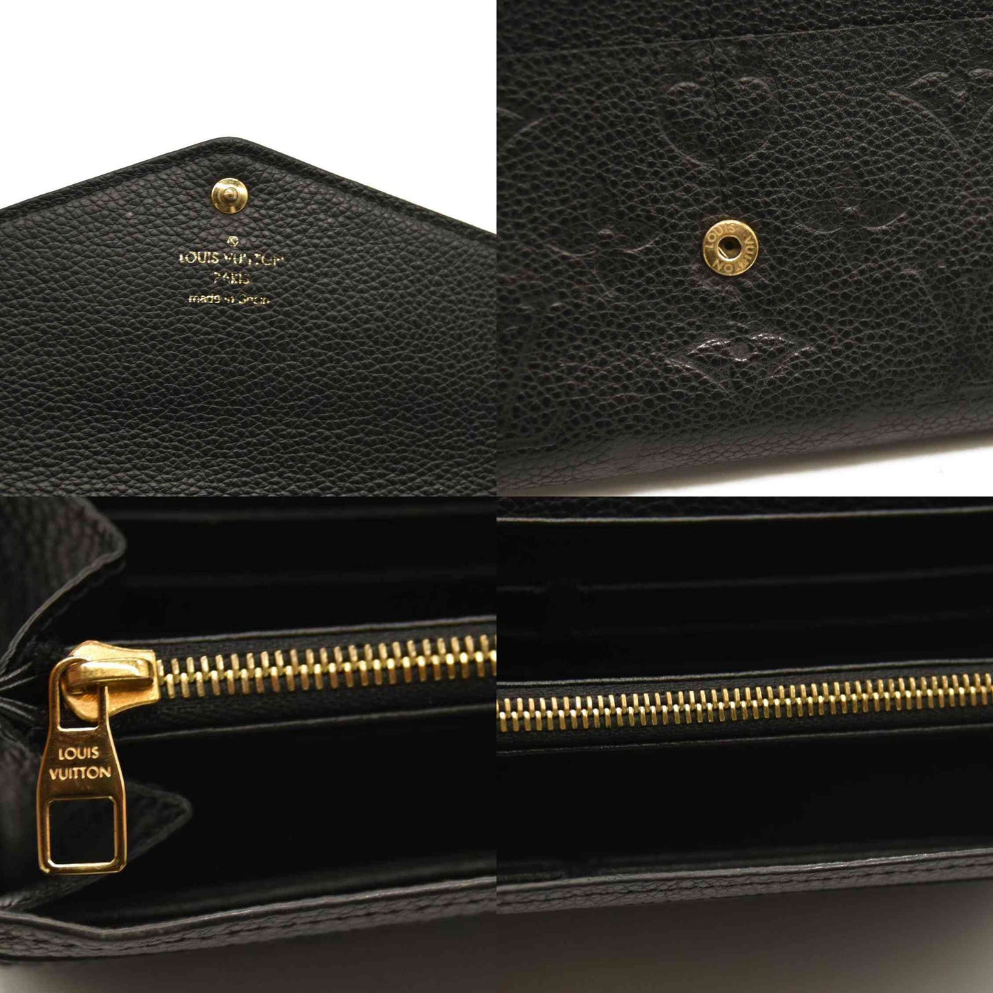 Louis Vuitton  Empreinte Sarah Wallet NM Black CA0020