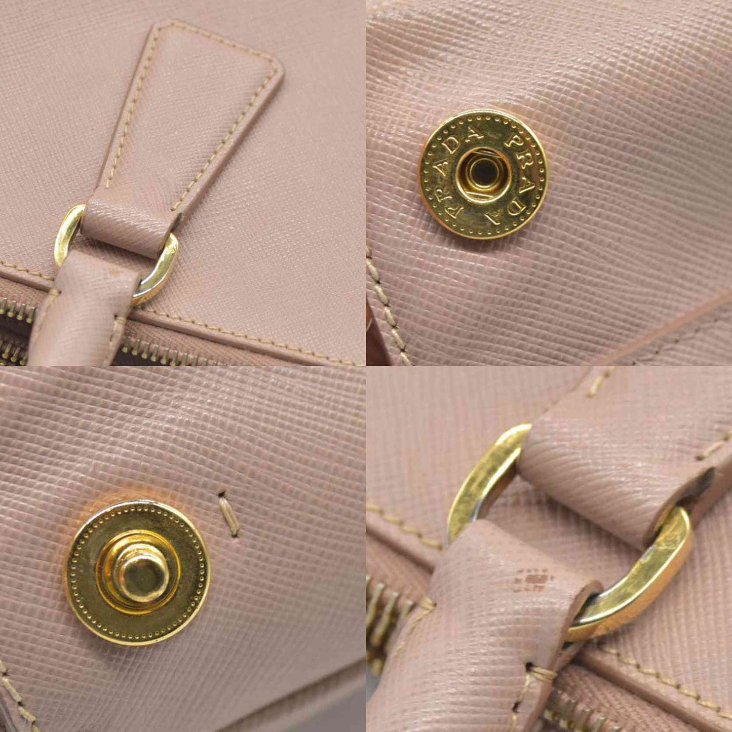 $4500  Prada  Saffiano Medium Galleria Double Zip Tote Cammeo