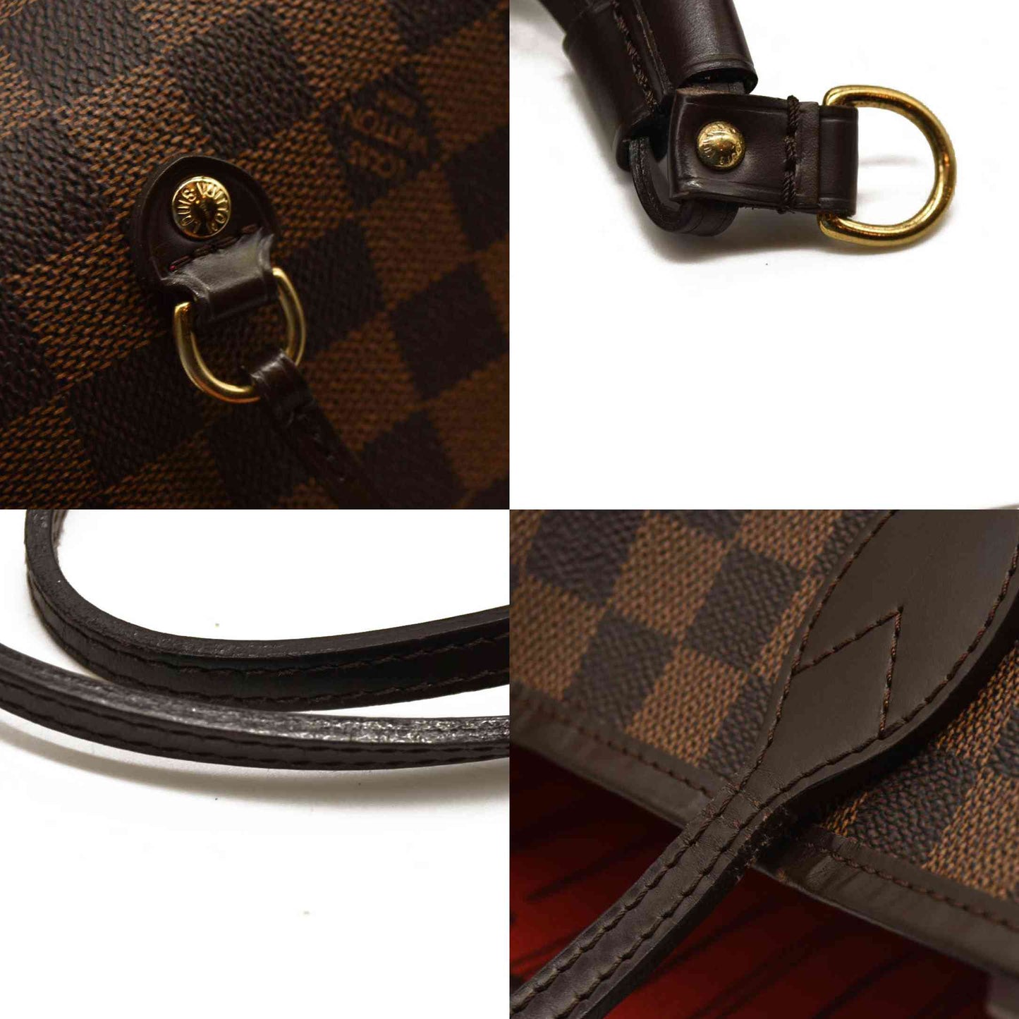 LOUIS VUITTON Damier Ebene Neverfull MM Slight Wear SP1058