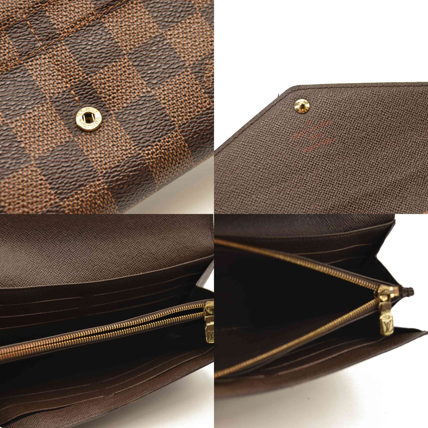 Louis Vuitton  Damier Ebene Sarah Wallet NM CA1114