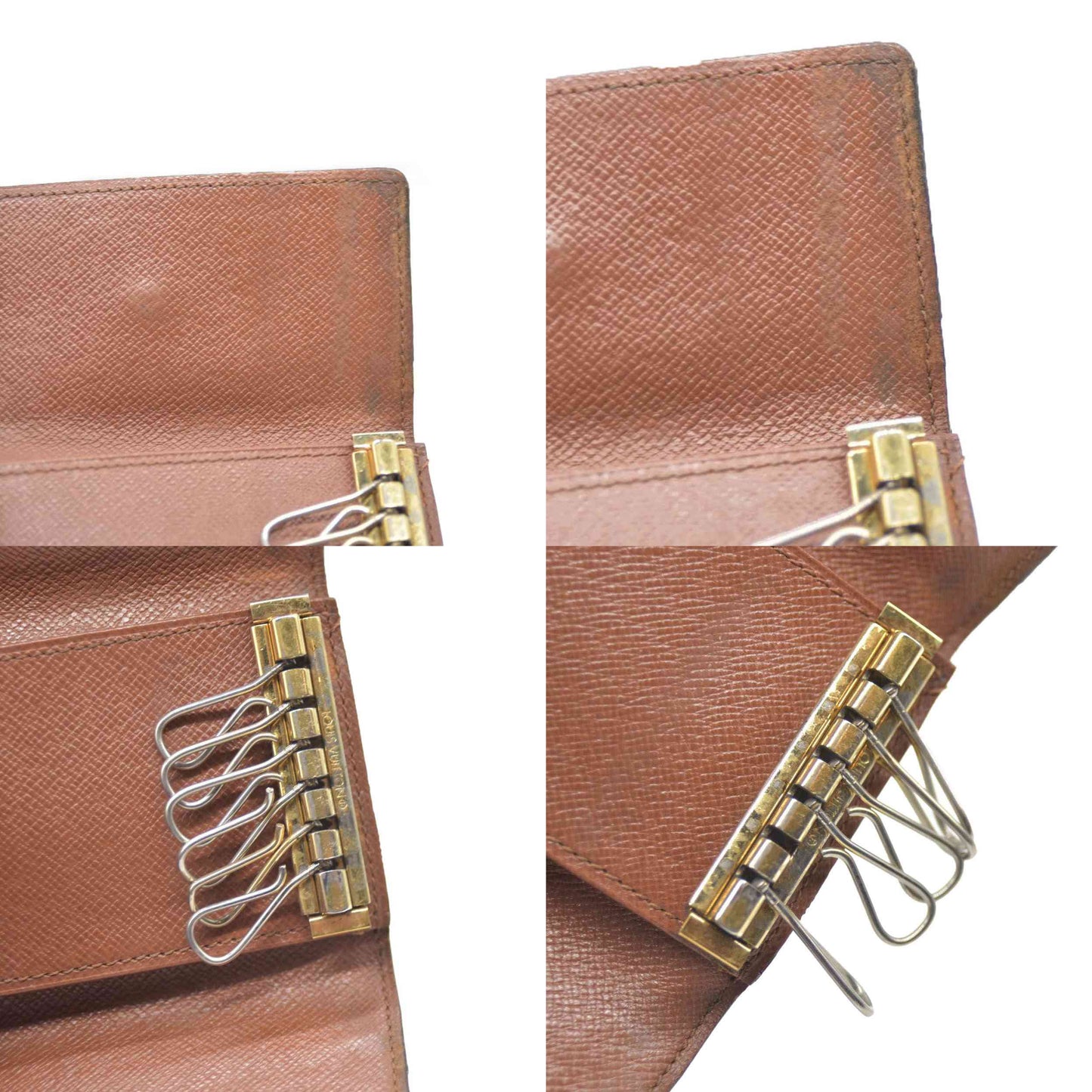 Louis Vuitton Monogram Multicles 6 Ring Key Case Brown