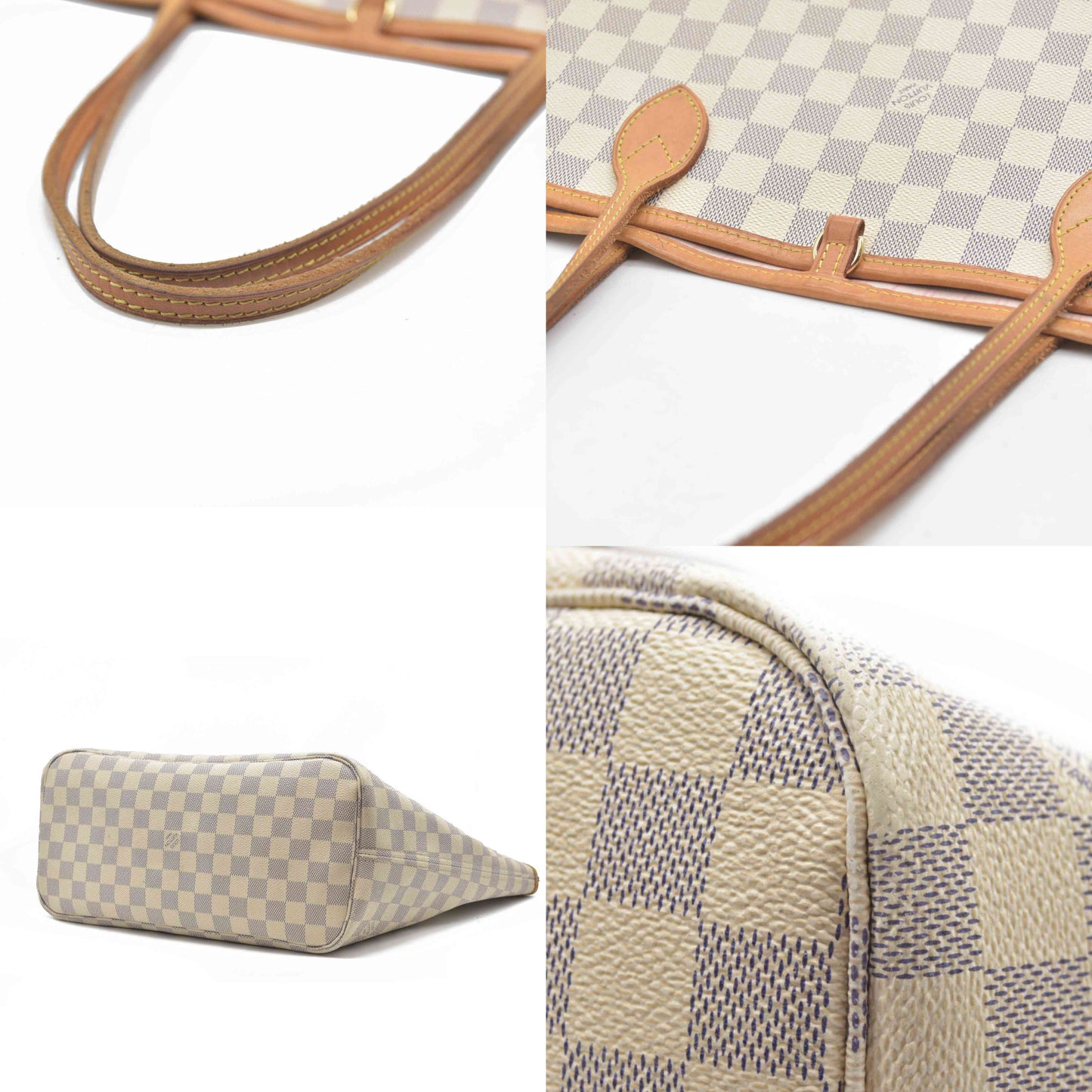 Louis Vuitton  Damier Azur Neverfull MM RFID CONSIGNMENT