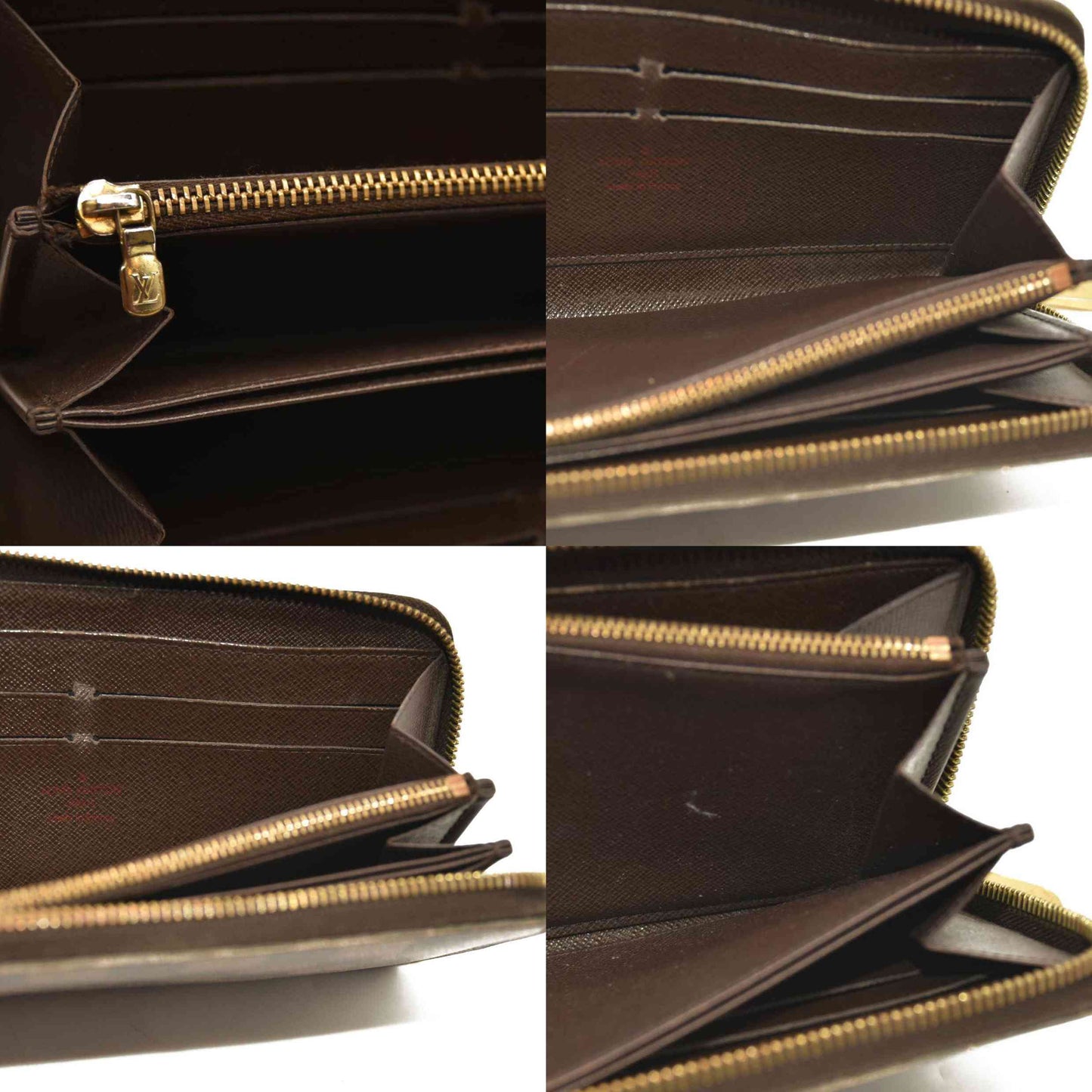 Louis Vuitton  Damier Ebene Zippy Wallet MI3143