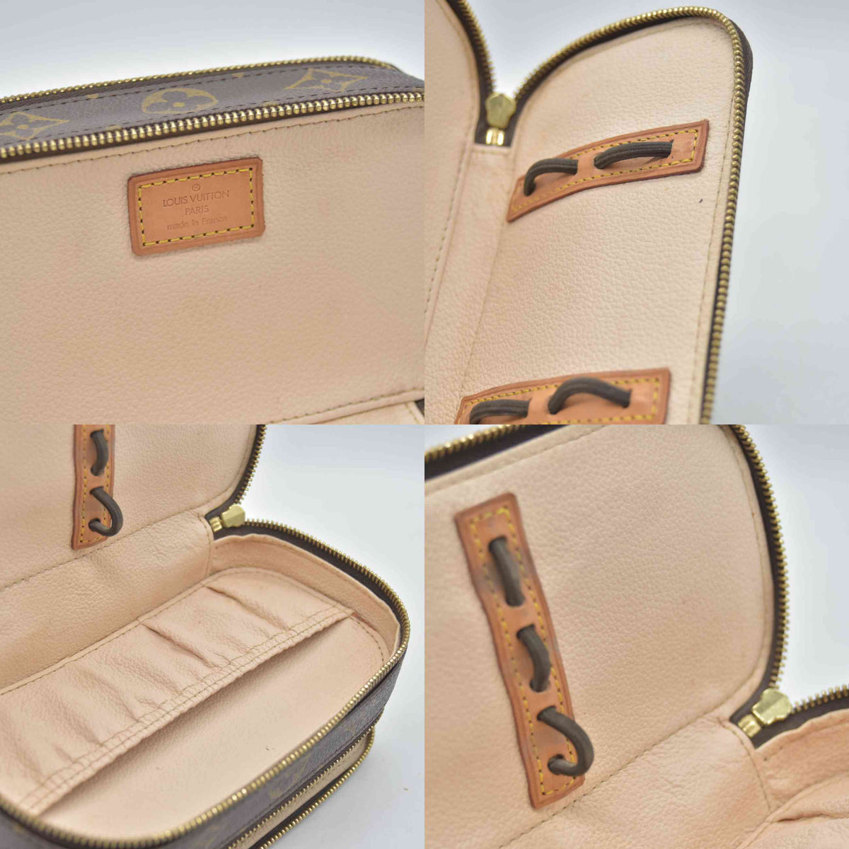 $750 2002 LOUIS VUITTON Monogram Trousse Blush PM VI0092