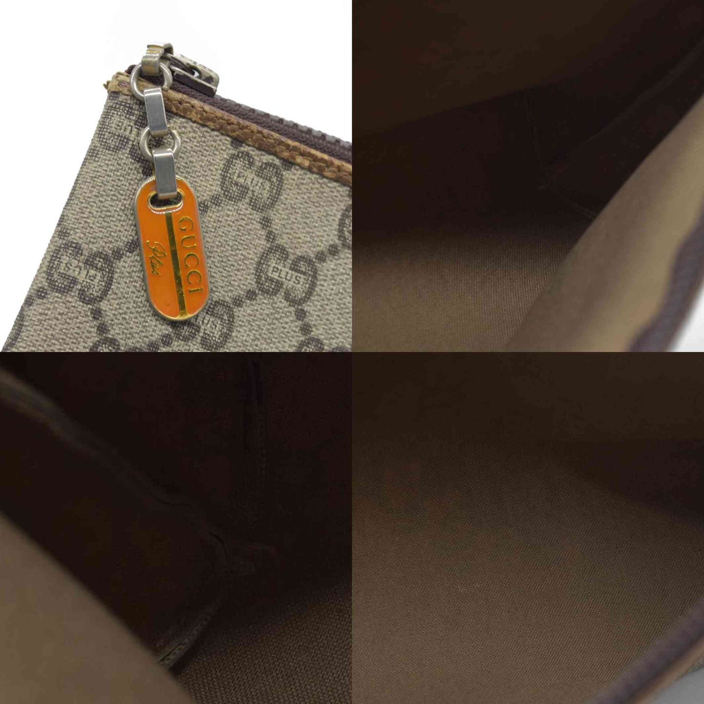 Gucci GG Gucci Plus PVC Leather Pouch Clutch Bag