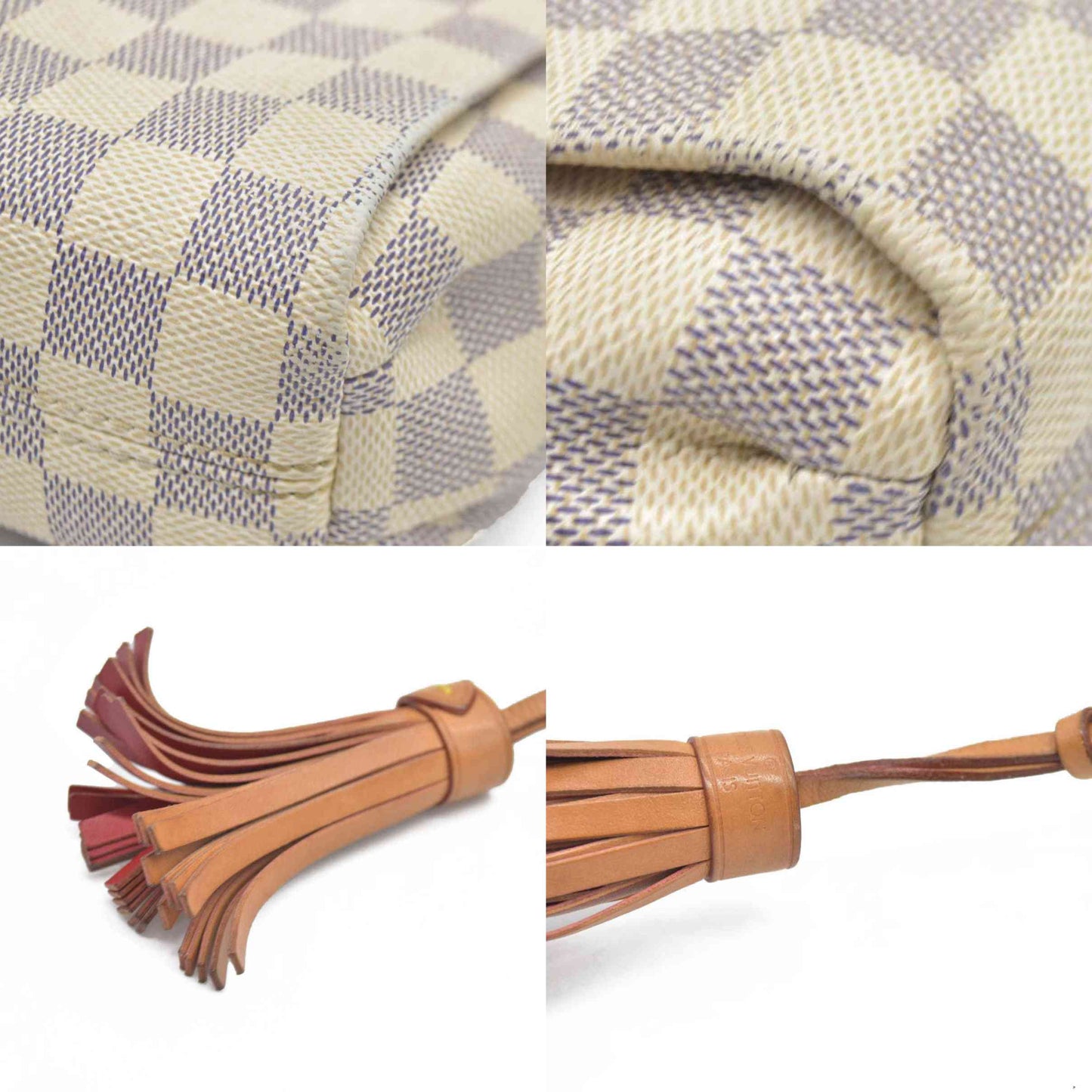 $1960 Louis Vuitton Damier Azur Canvas Croisette Bag