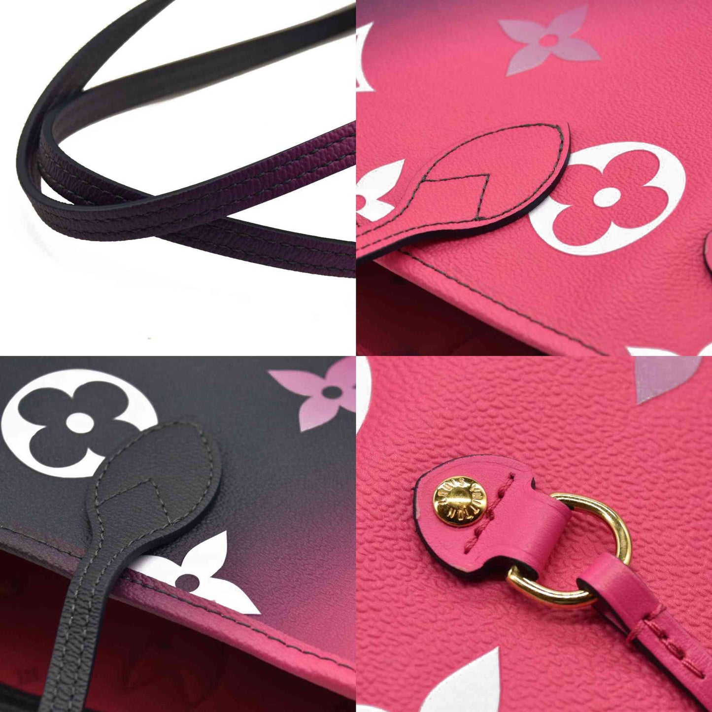 LOUIS VUITTON  Monogram Giant Spring In The City Neverfull MM Midnight Fuchsia