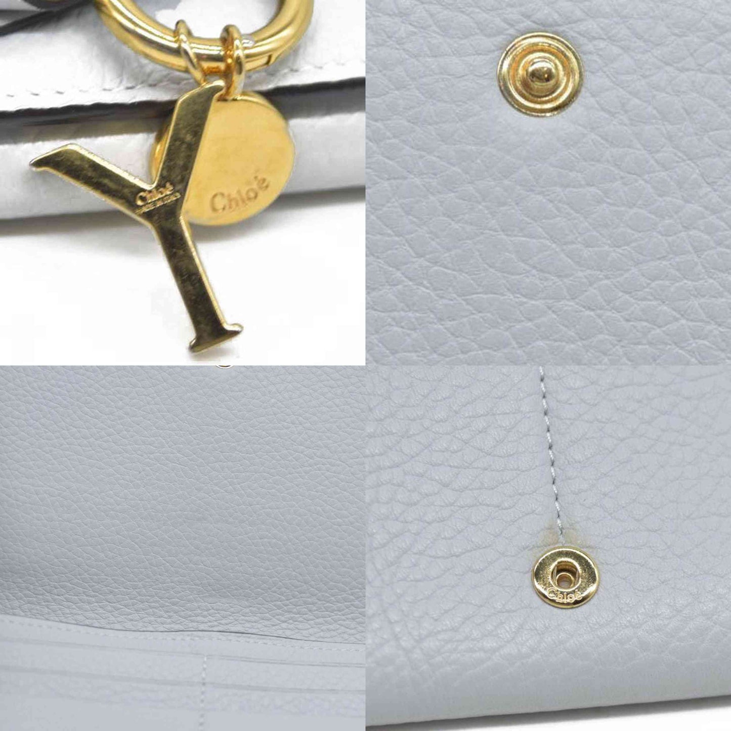 AUCTION $595 Chloe Alphabet Leather Bifold Long Wallet