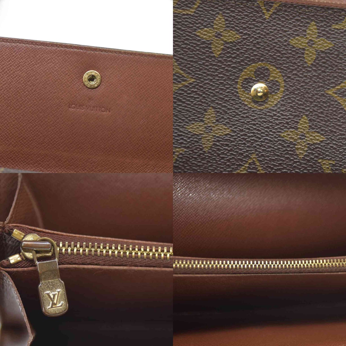 Louis Vuitton $725 Monogram Portefeiulle Sarah Long Bifold Wallet AN1920