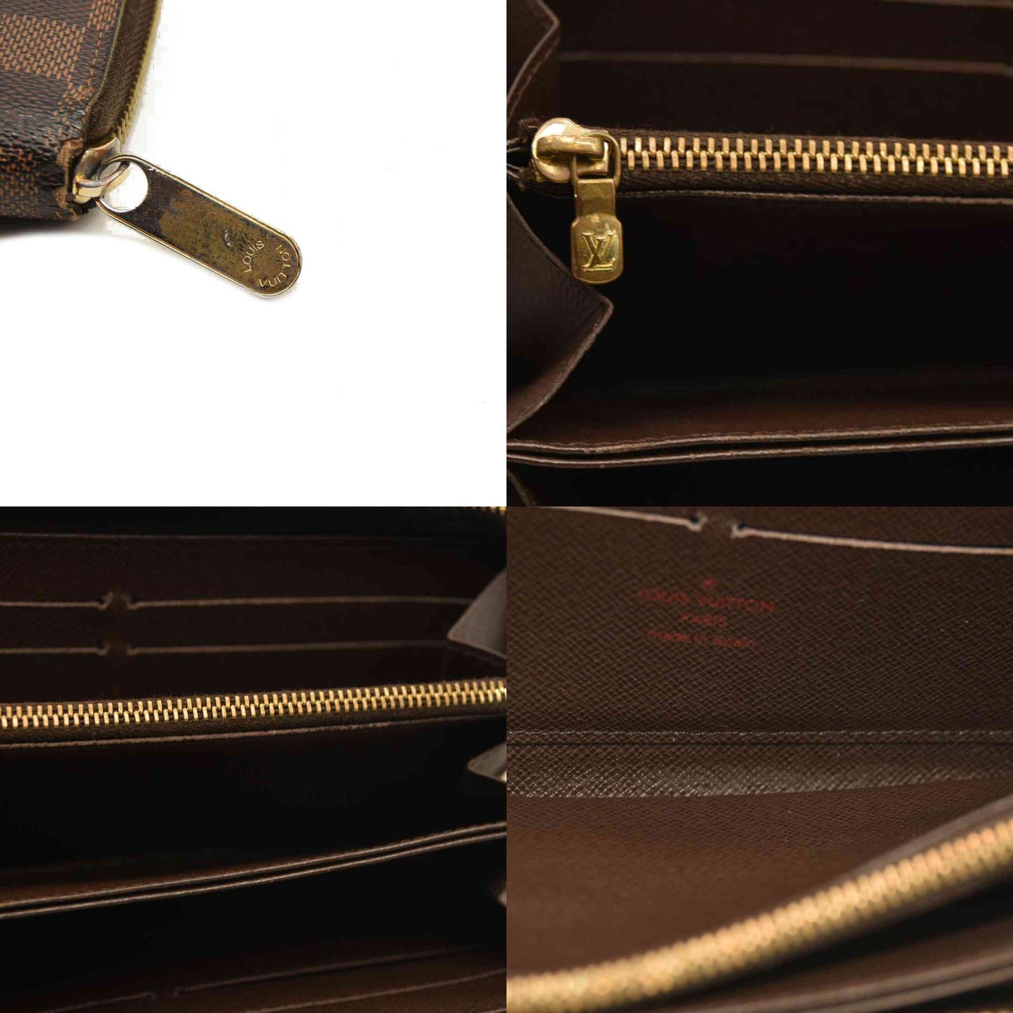 Louis Vuitton  Damier Ebene Zippy Wallet CA4089