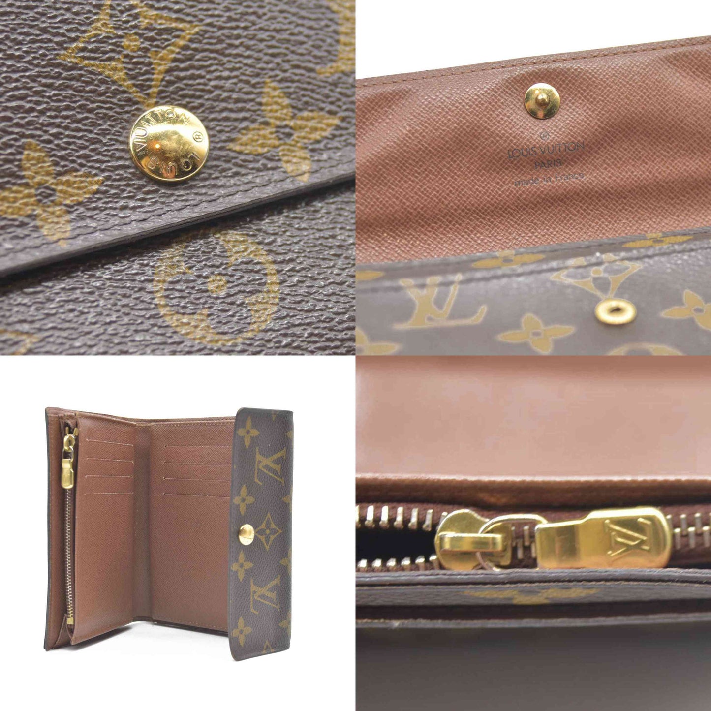 AUCTION $610 LOUIS VUITTON Monogram Alexandra Trifold Wallet SP0027