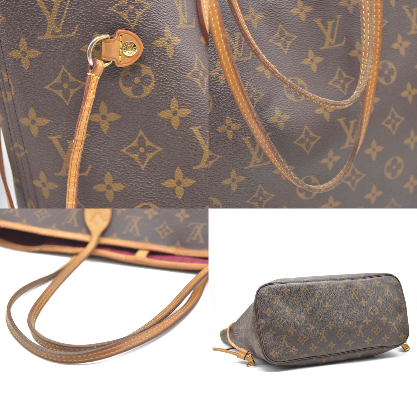 Louis Vuitton Neverfull MM Monogram with Pivoine Interior and Pouch SD1144