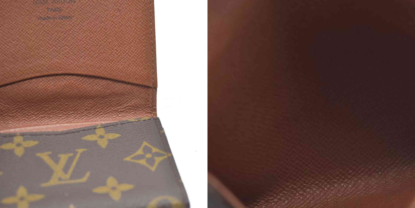 AUCTION $535 LOUIS VUITTON Monogram Enveloppe Carte de Visite Card Case Wallet