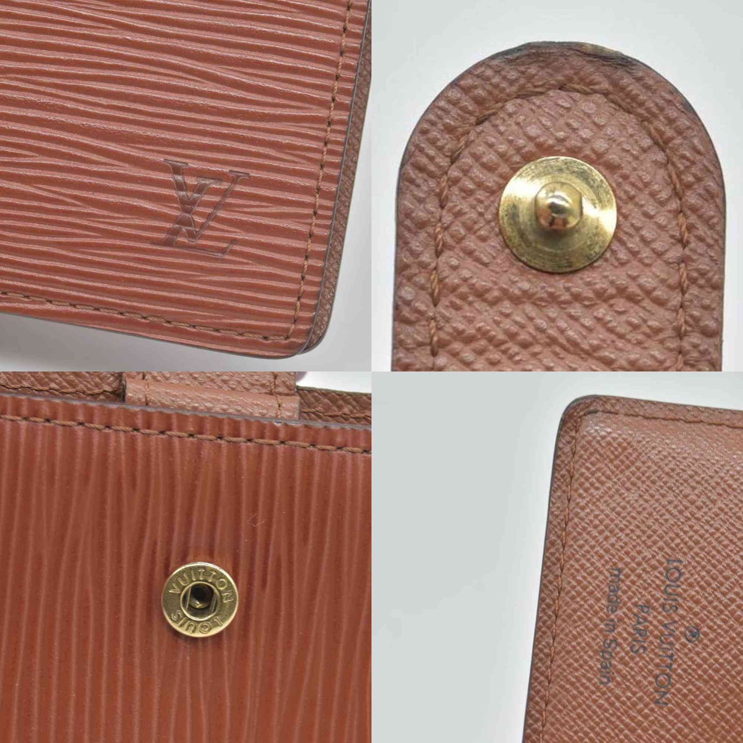 $505 1997 Louis Vuitton Epi Small Ring Agenda Cover Brown CONSIGNMENT CA0957