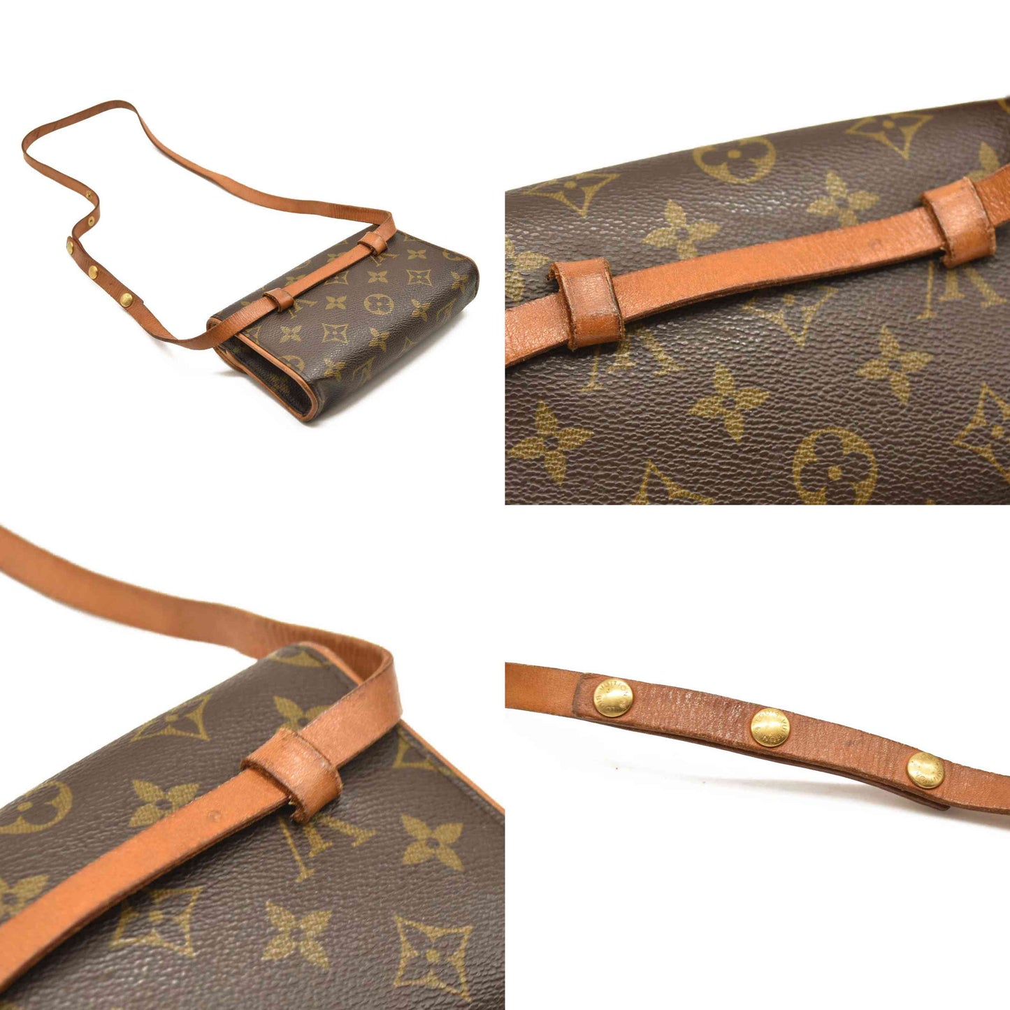 LOUIS VUITTON Monogram Pochette Florentine Belt Bag FL0053