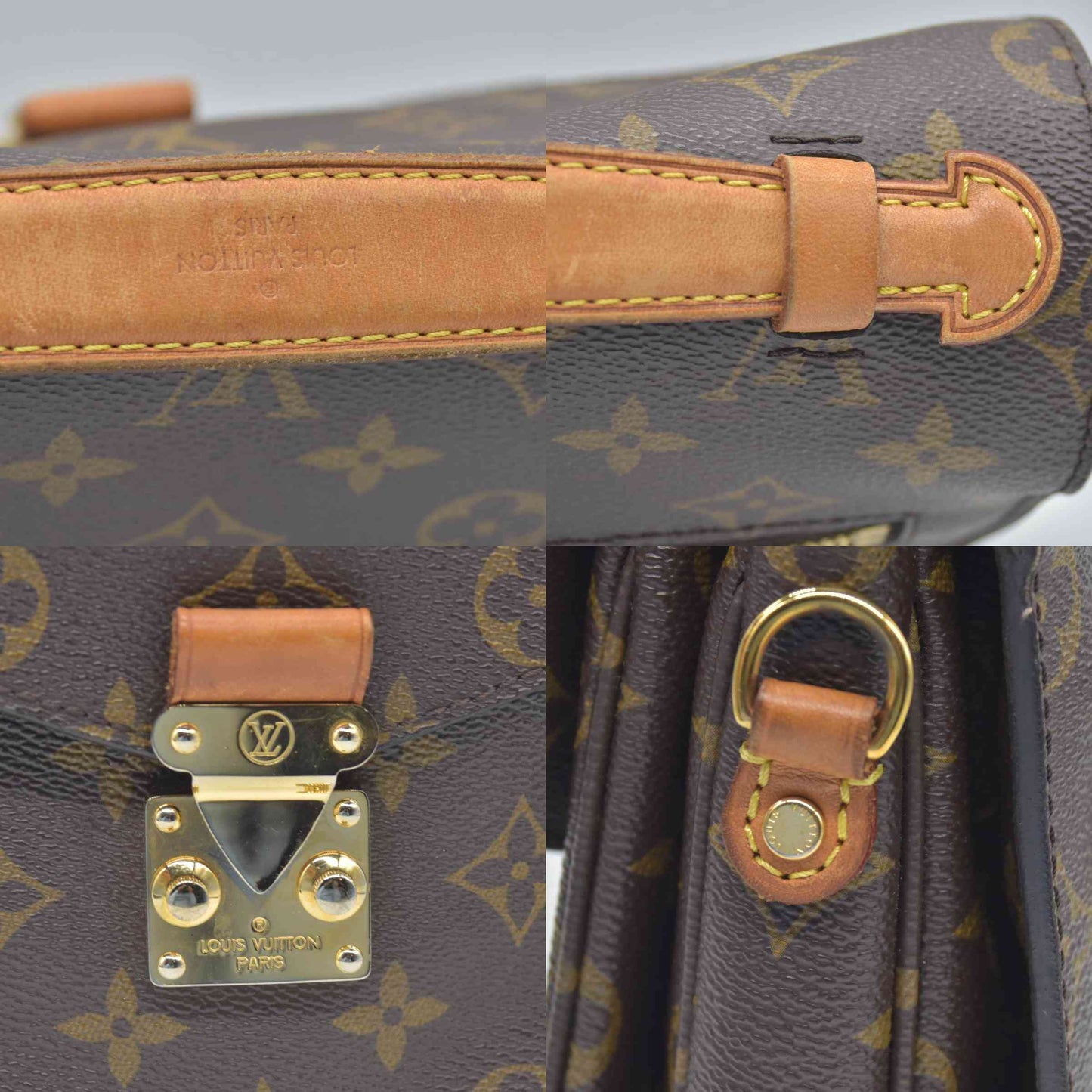$2750 2012 Louis Vuitton  Monogram Pochette Metis AR1228