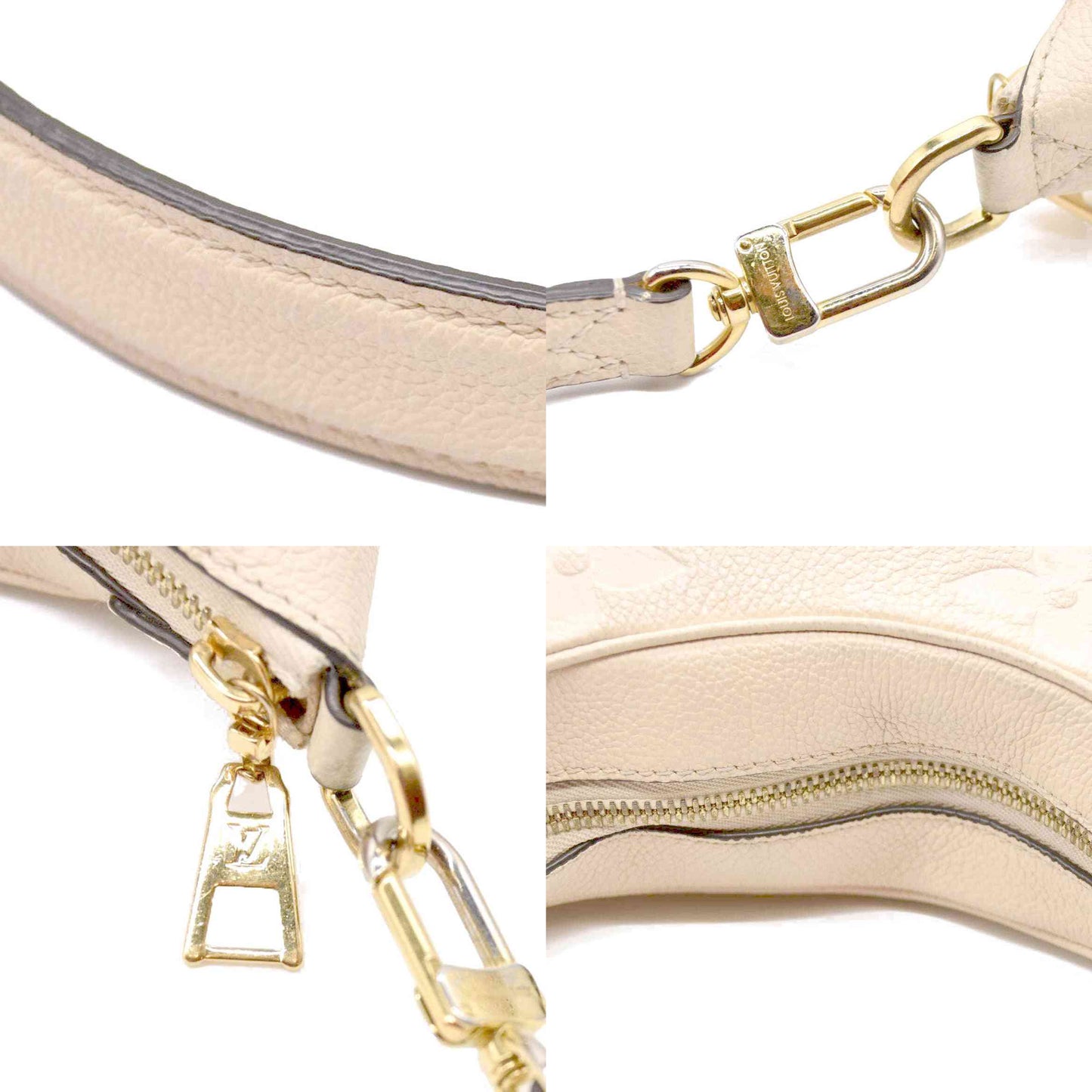 Louis Vuitton  Empreinte Monogram Giant Bagatelle NM Creme RFID