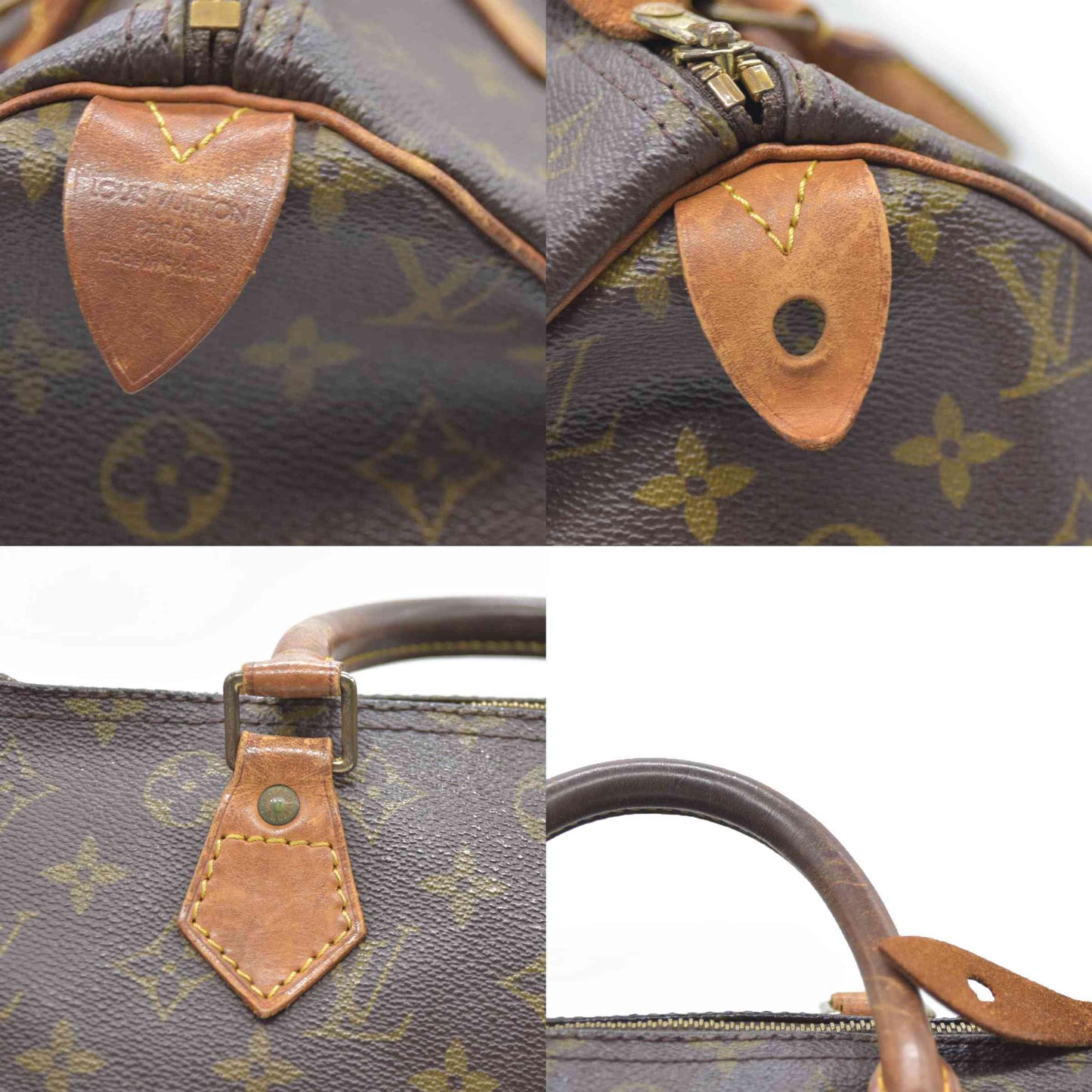 Louis Vuitton LV Hand Bag Speedy 30 Brown Monogram SP0935