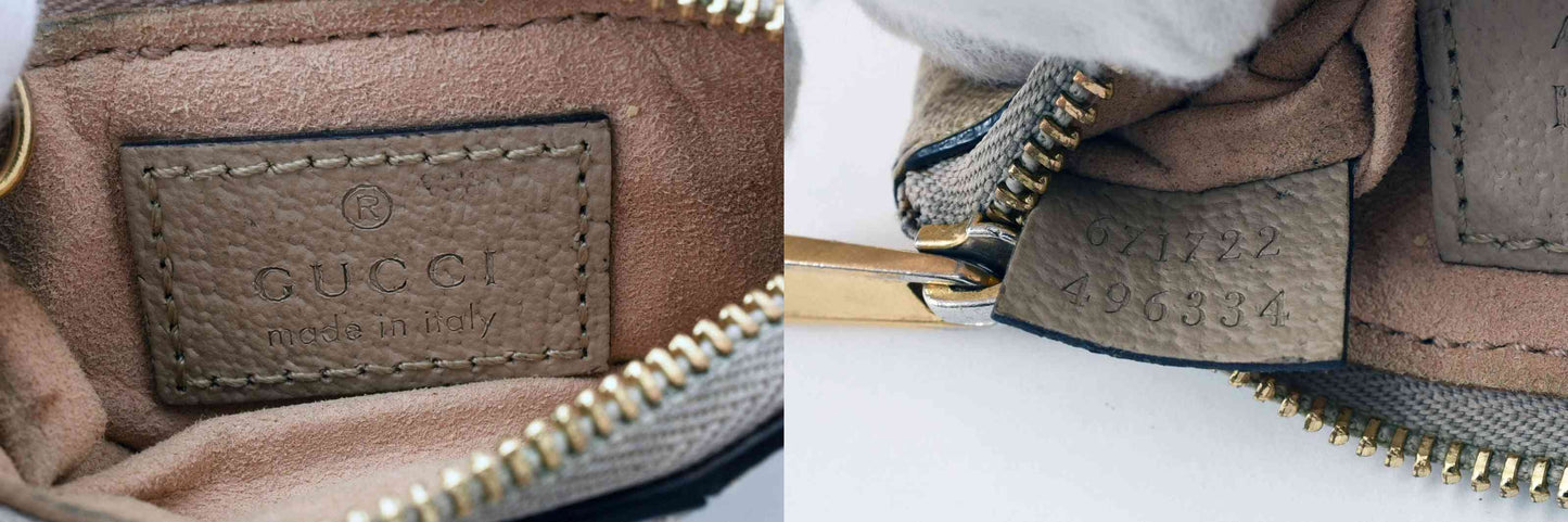 $410 GUCCI Ophidia GG Sherry Line Marmont Coin Case Purse Wallet PVC Double