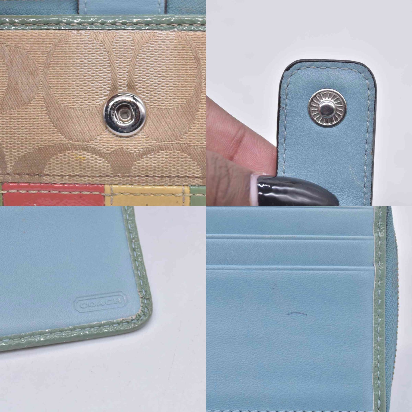 $228 Coach Signature Patchwork Wallet CONSIGNMENT