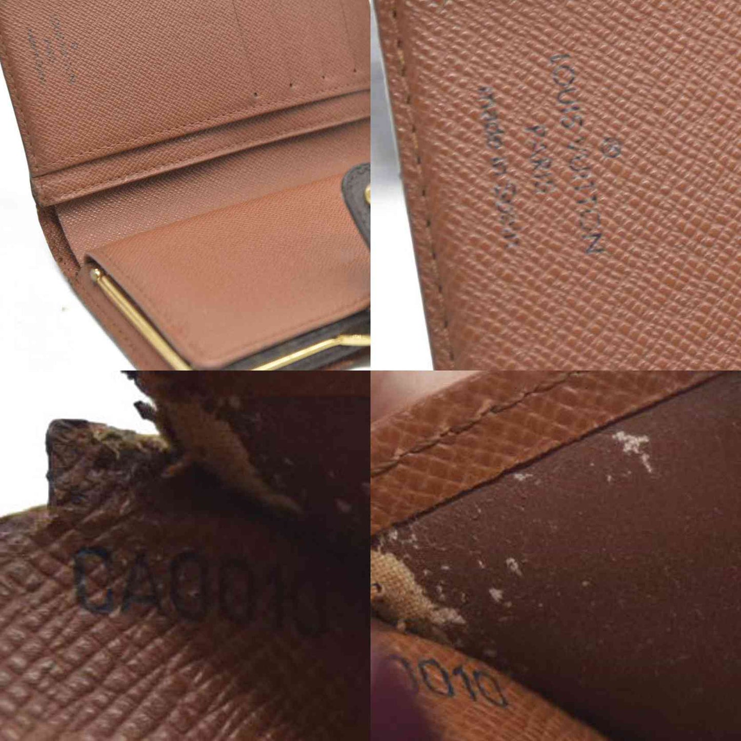 Louis Vuitton Monogram Porte Monnaie Billets Viennois Bifold Wallet CA0010