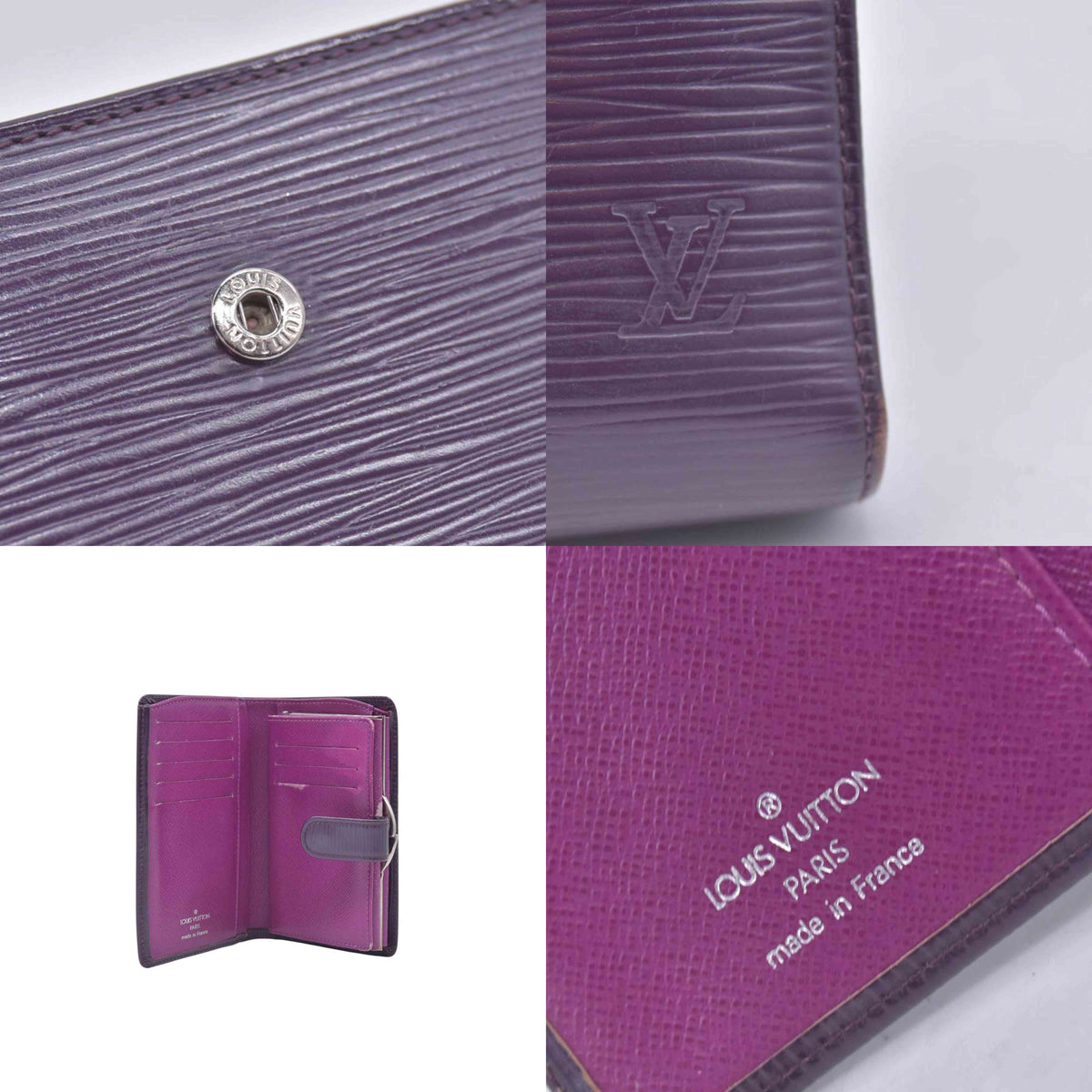 $830 2009 Louis Vuitton Epi Leather French Purse Wallet RI1069 CONSIGNMENT 10021241