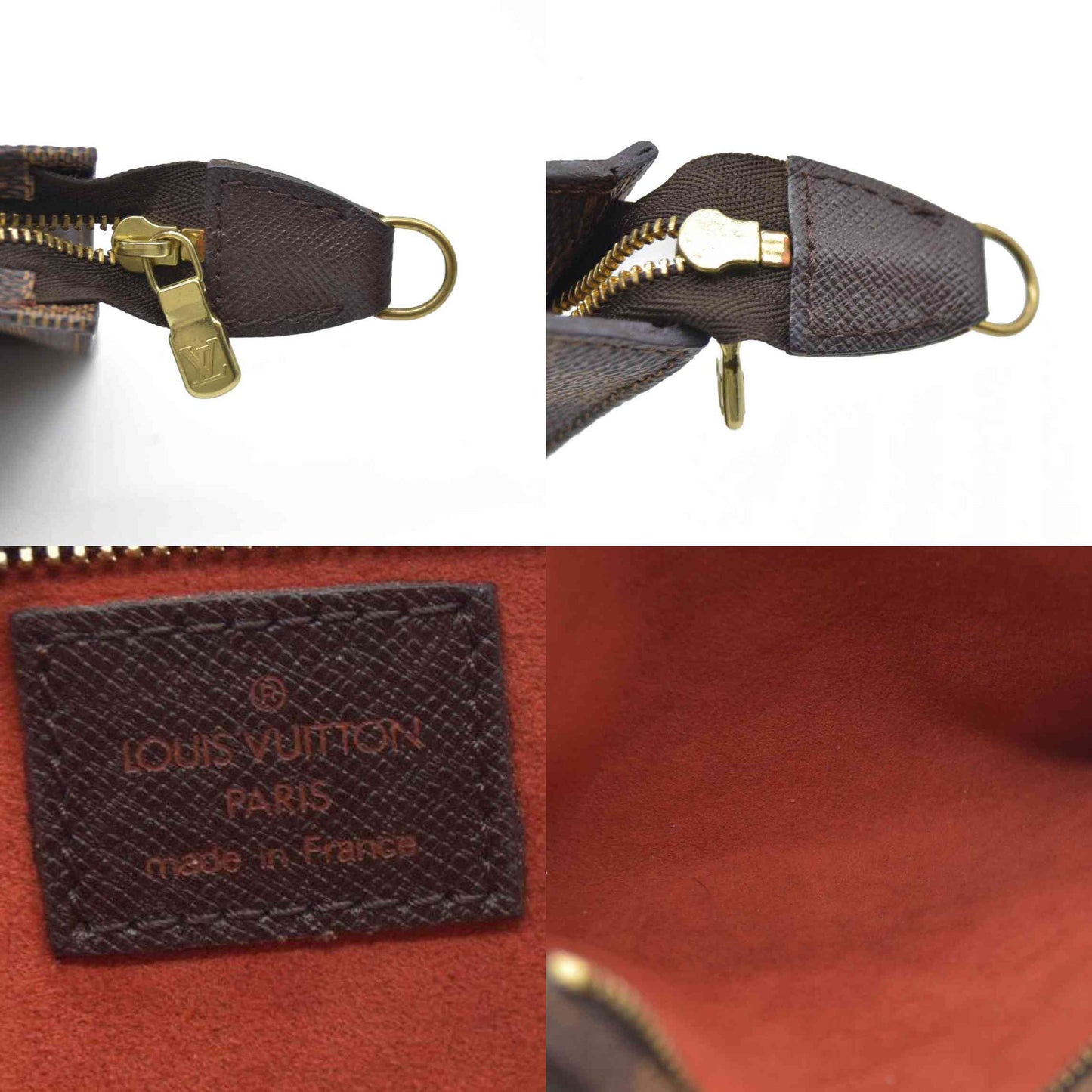 AUCTION $1290 Louis Vuitton Damier Ebene Accessories Pouch for Marais Toiletry Bag